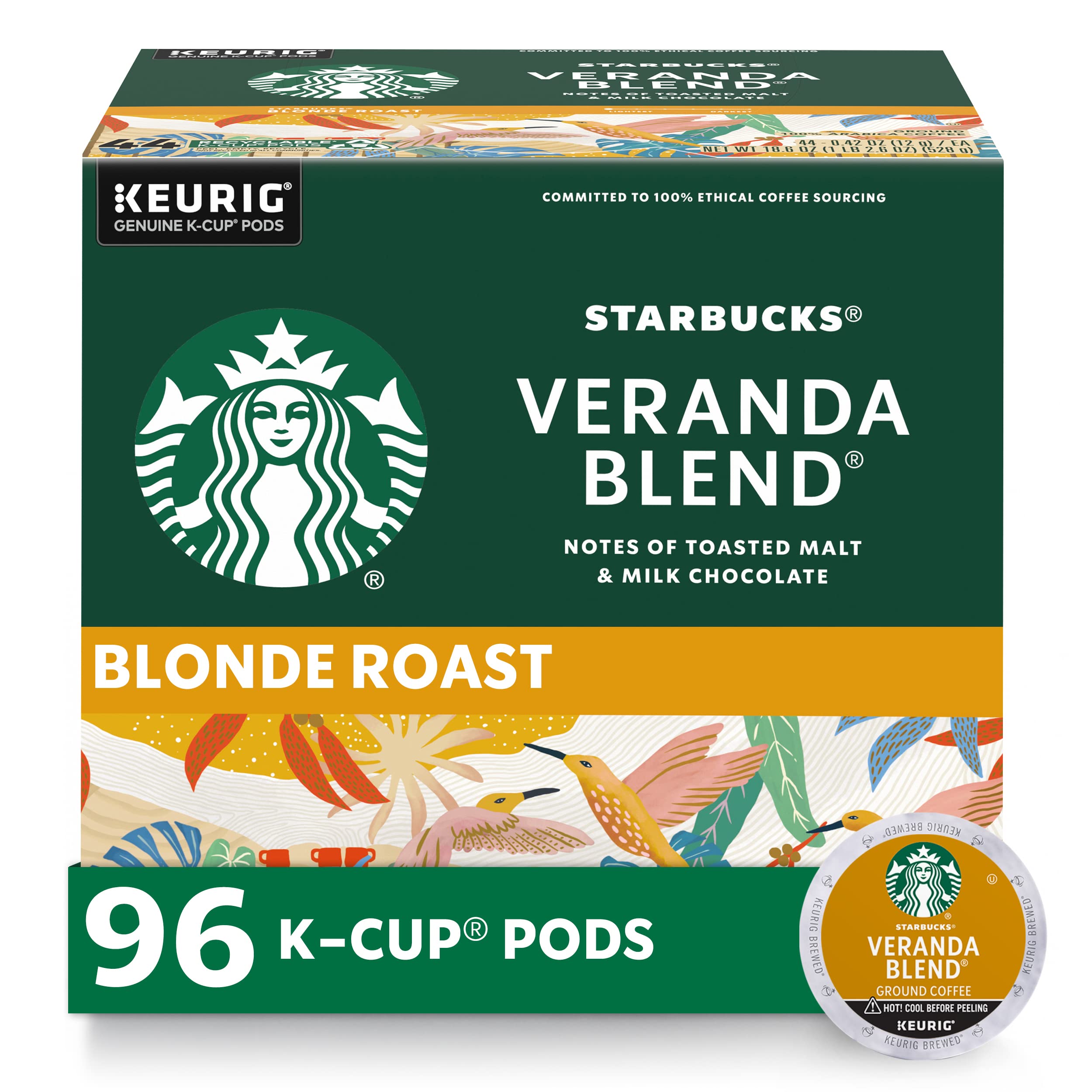 Starbucks Coffee K-Cup Pods,  Flavored Selection Coffee, Naturally Flavored, 100% Arabica, 6 Boxes (60 Pods Total)