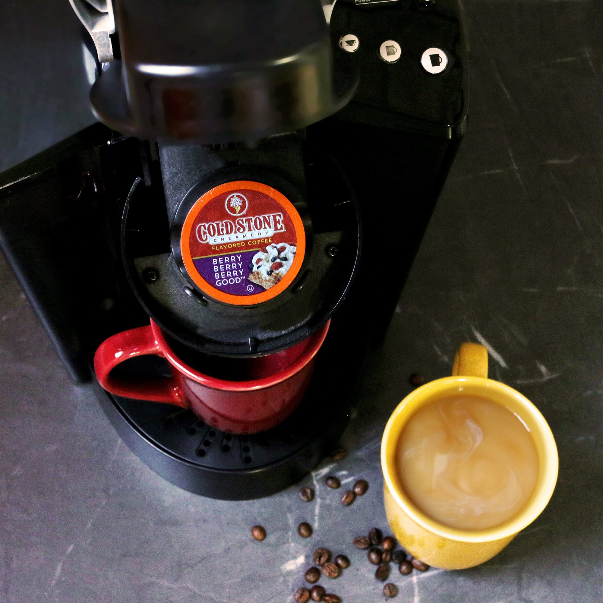 Cold Stone Creamery Beverages Coffee Pods Compatible with K Cup Brewers Including 2.0 - Ice Cream Flavored Assorted Variety Pack, 40 Count