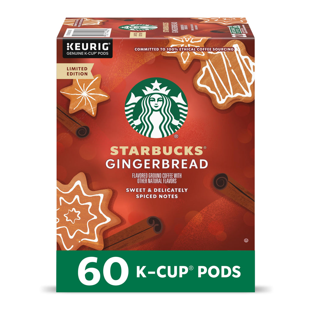 Starbucks Coffee K-Cup Pods,  Flavored Selection Coffee, Naturally Flavored, 100% Arabica, 6 Boxes (60 Pods Total)