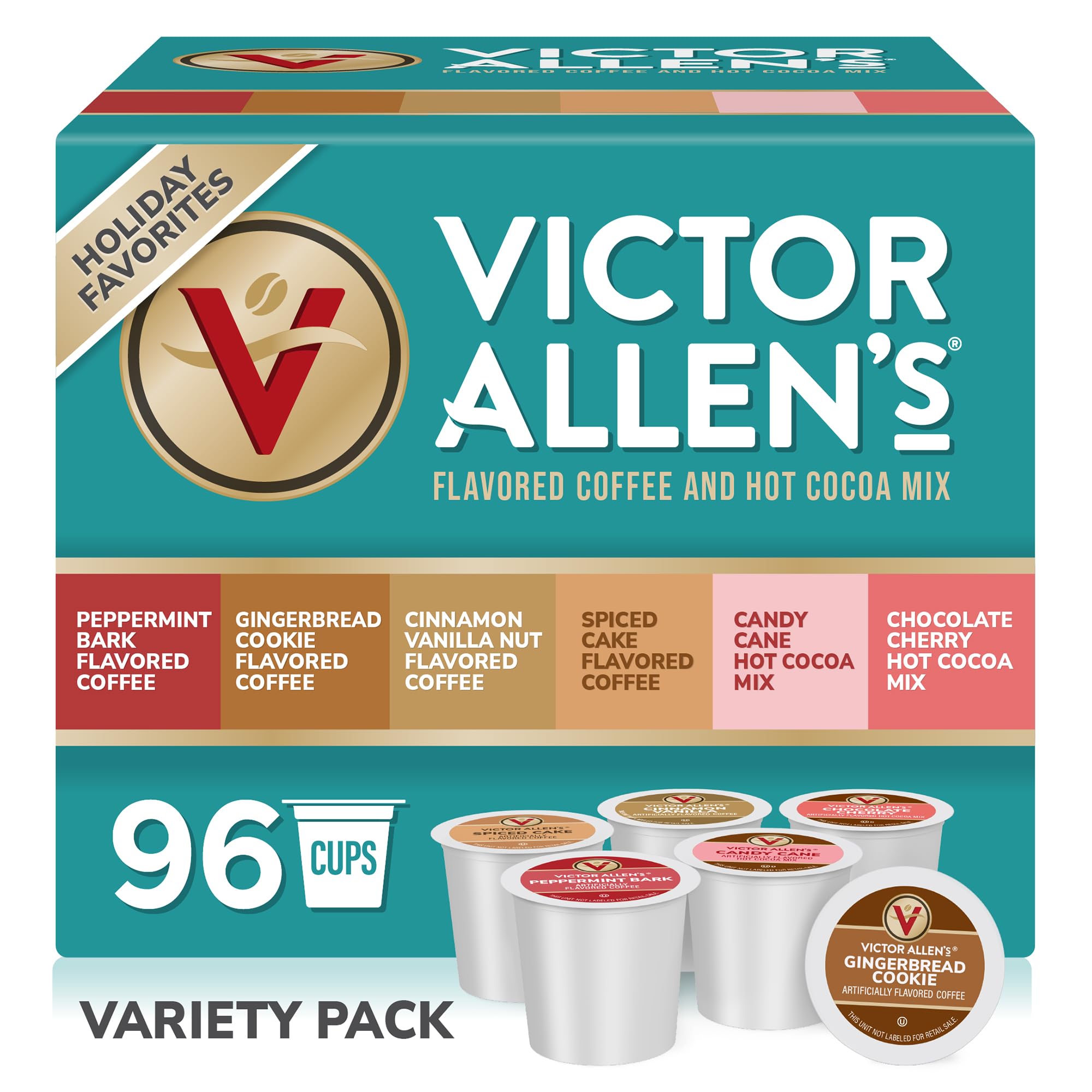 Victor Allen's Coffee, Milk Chocolate Hot Cocoa, 12 Count, Single Serve Hot Cocoa Pods for Keurig K-Cup Brewers