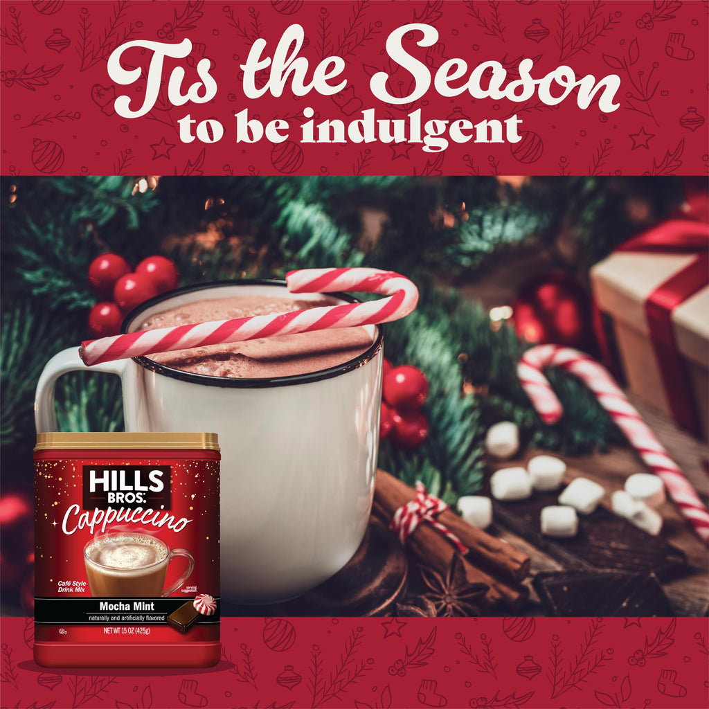 Hills Bros. Cappuccino Mix – Rich, Frothy Coffeehouse-Tasting Instant Drink Mix – Quick and Easy Preparation – Perfect for Hot & Iced Drinks & Creaming Coffee – Rich Variety Pack, 2 Packs of 16oz & 1 Pack of 14oz