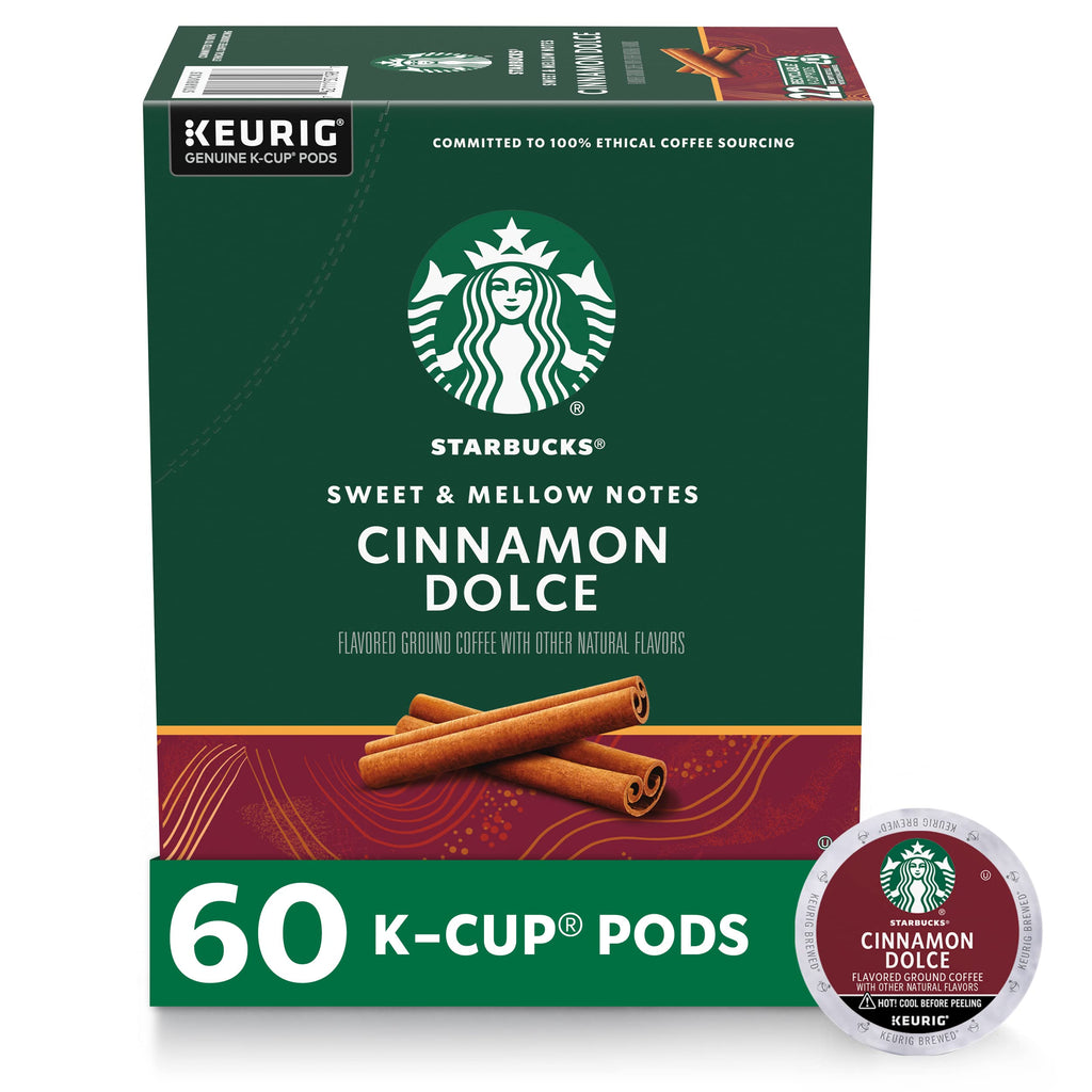 Starbucks Coffee K-Cup Pods,  Flavored Selection Coffee, Naturally Flavored, 100% Arabica, 6 Boxes (60 Pods Total)