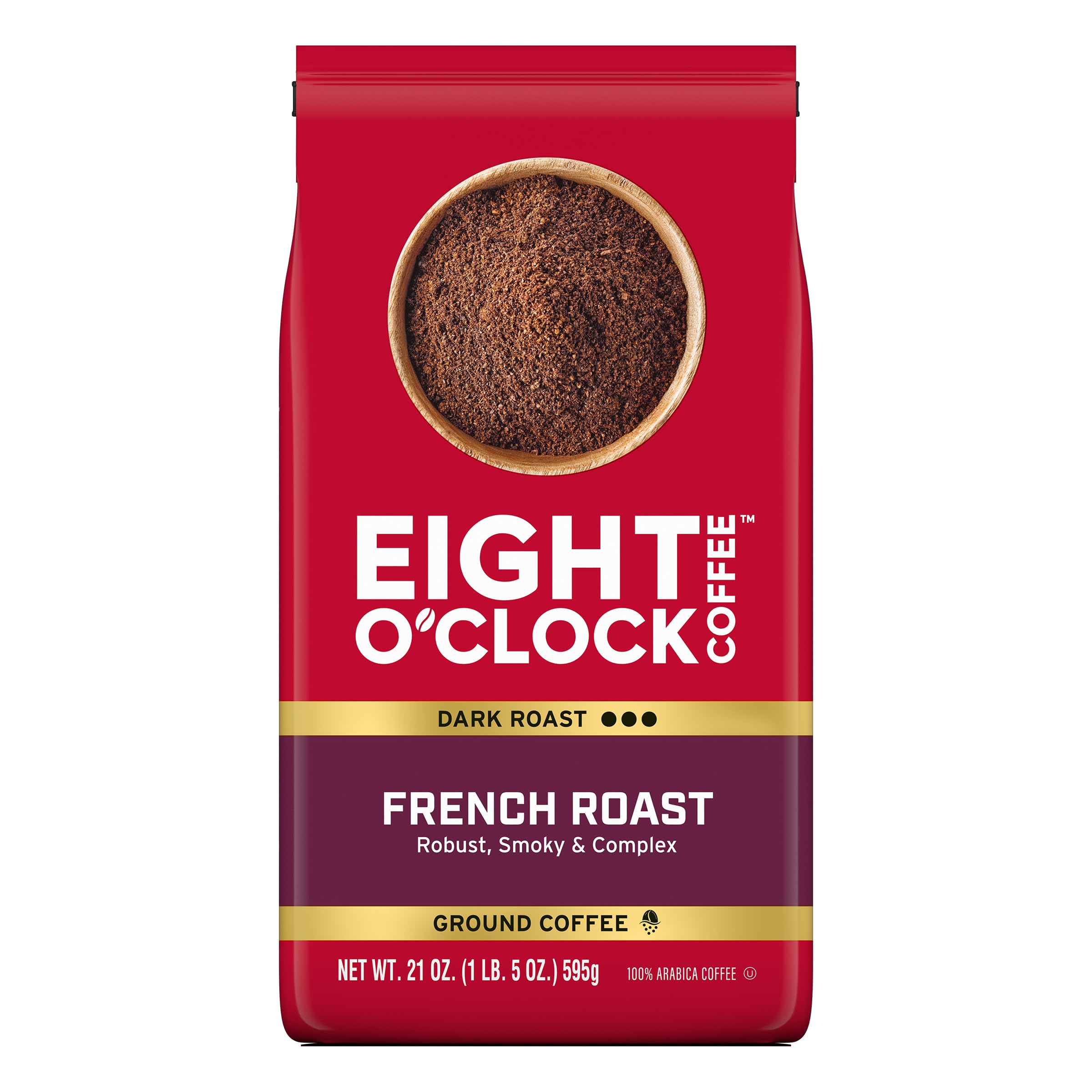 Eight O'Clock Coffee The Original Ground Coffee, Medium Roast, 32 Ounce (Pack of 1) - Sweet, Fruity, Well Balanced
