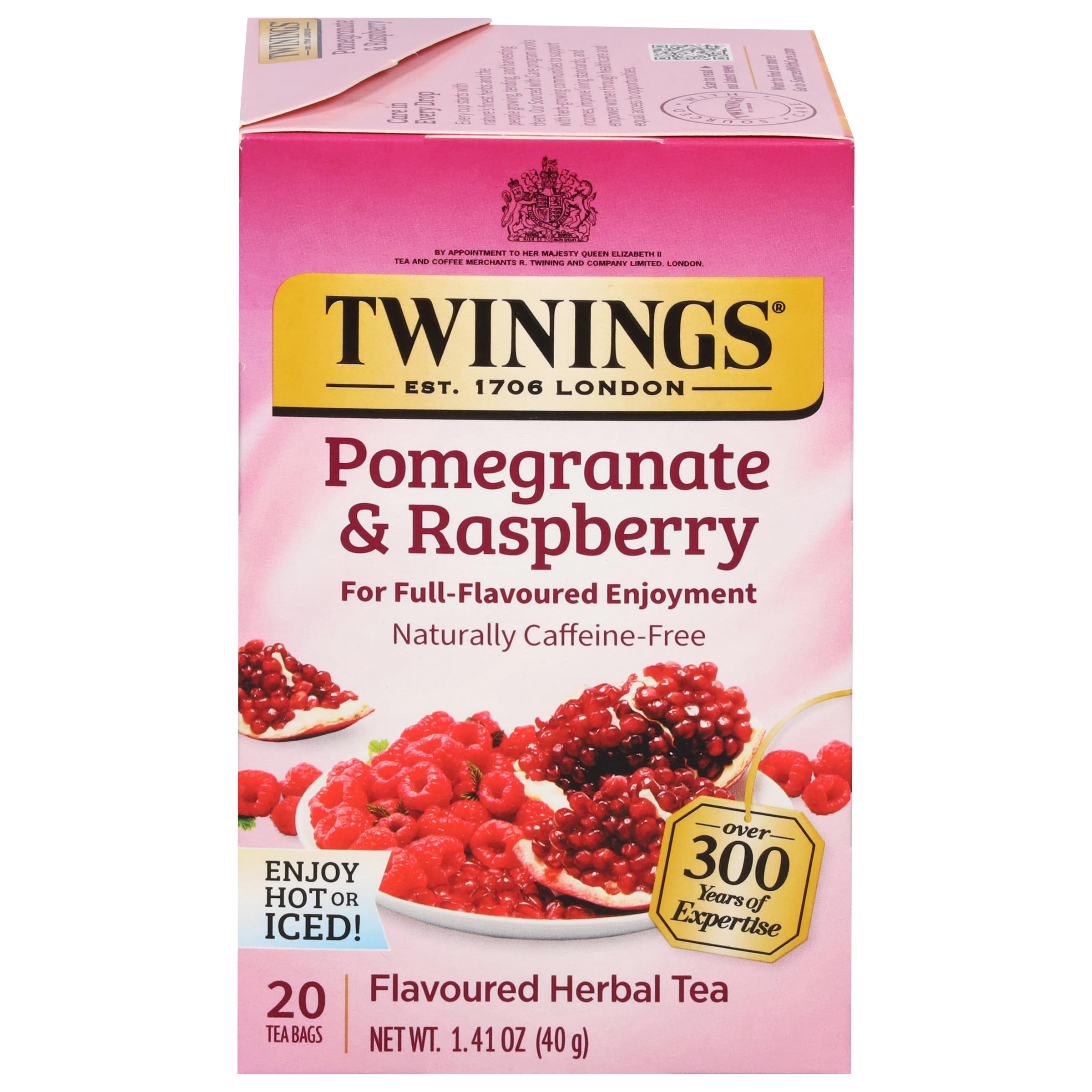 Twinings English Breakfast Black Tea Individually Wrapped Bags, 100 Count (Pack of 1), Smooth, Flavourful, and Robust, Caffeinated, Enjoy Hot or Iced, 100 Teabags