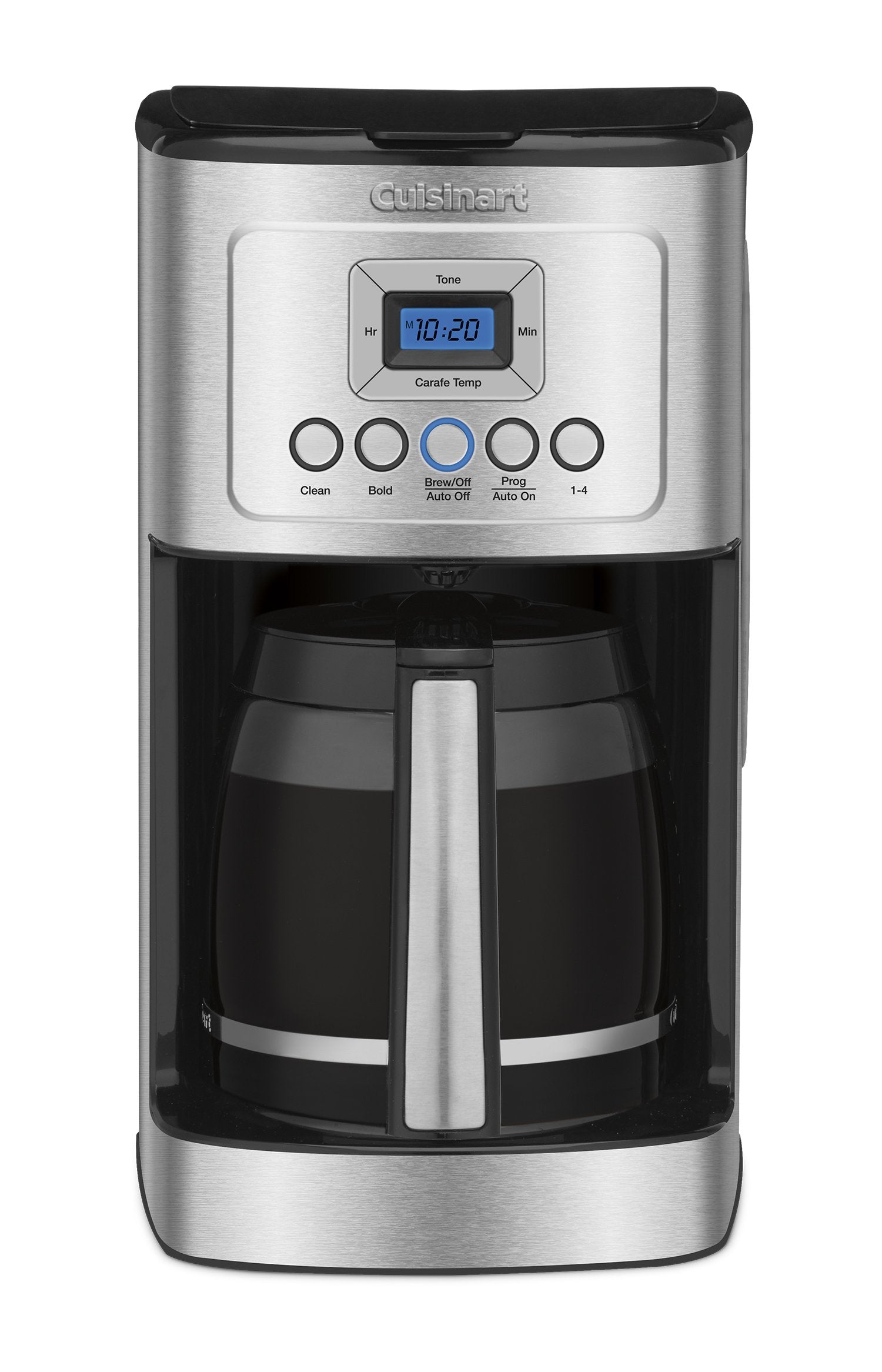 Cuisinart 14-Cup Coffee Maker, Programmable PerfecTemp Glass Carafe Coffee Machine with 1-4 Cup Setting, Brew Strength Control and Brew Pause, Stainless Steel, DCC-3200NAS