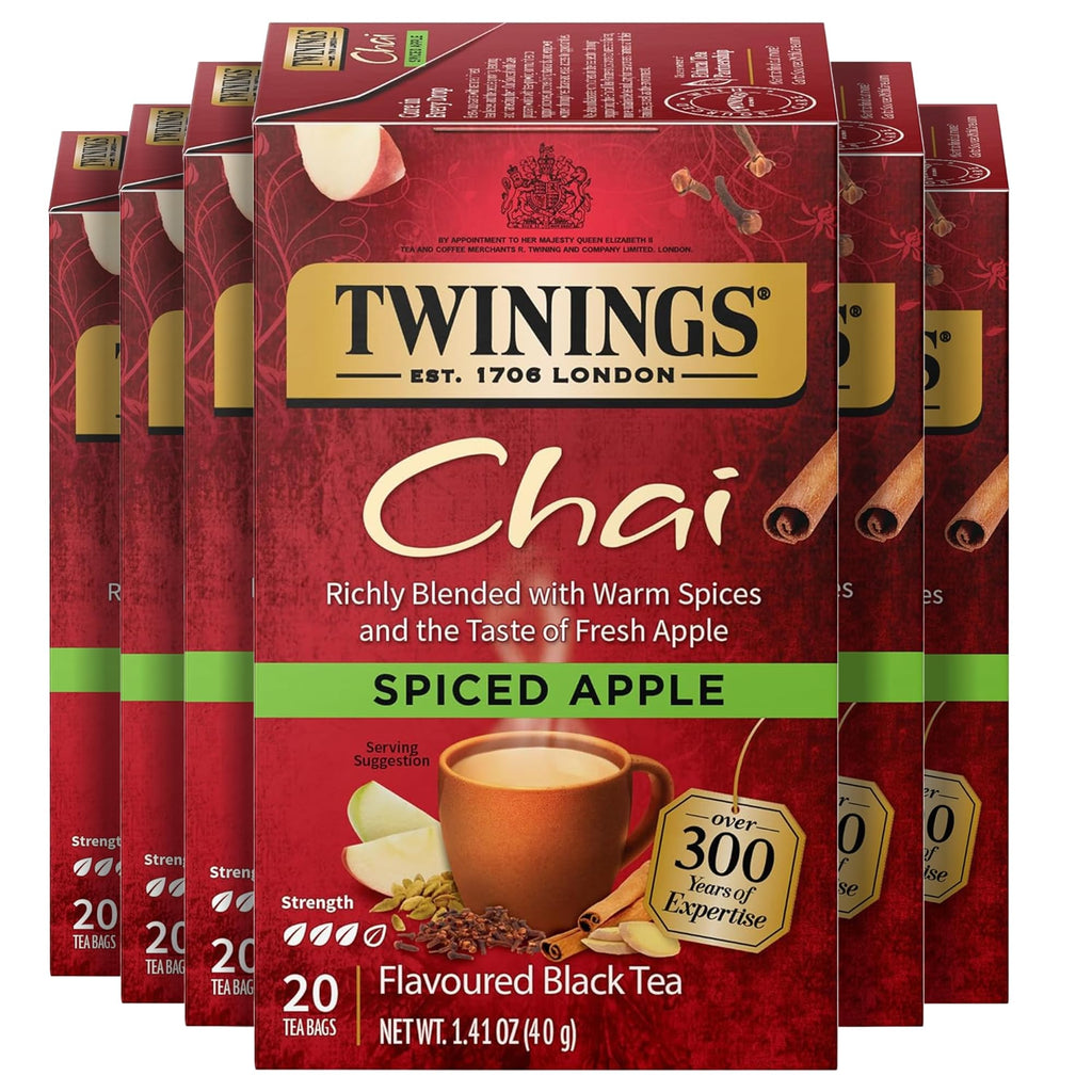 Twinings English Breakfast Black Tea Individually Wrapped Bags, 100 Count (Pack of 1), Smooth, Flavourful, and Robust, Caffeinated, Enjoy Hot or Iced, 100 Teabags