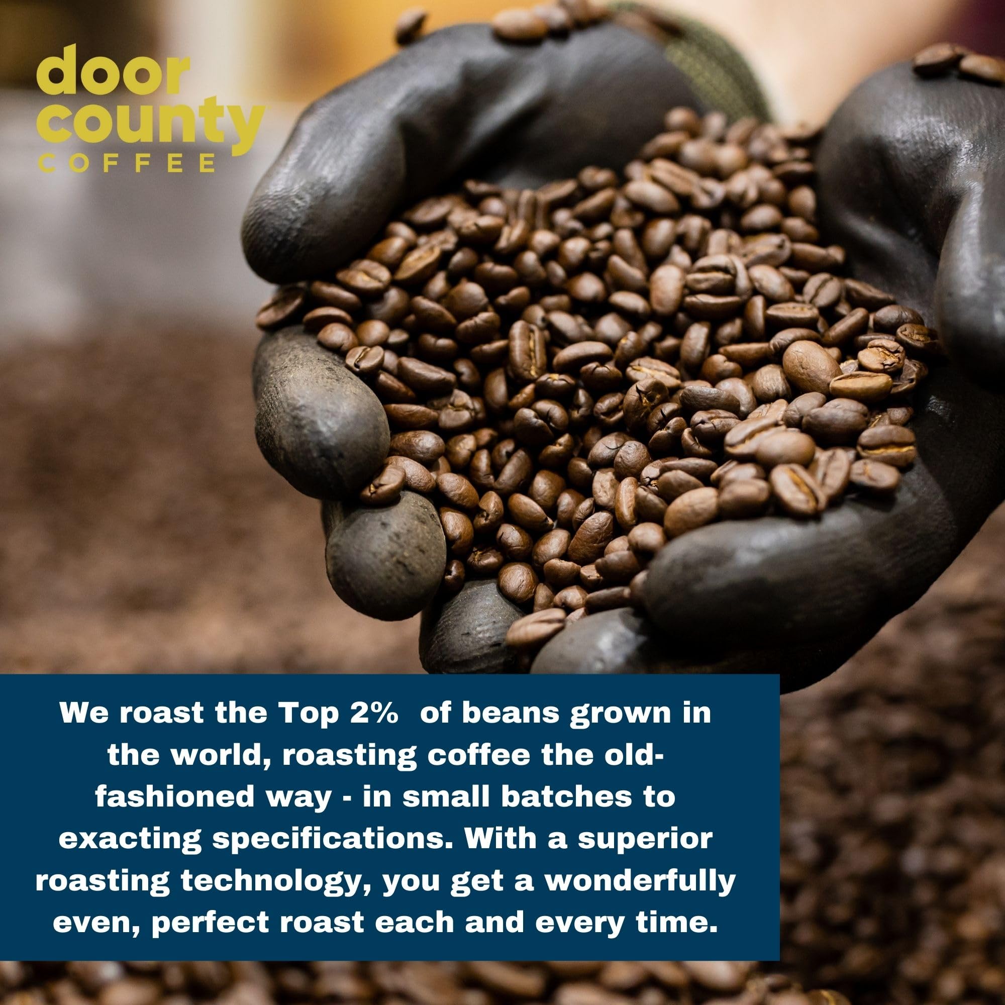 Door County Coffee Cinnamon Hazelnut Flavored Coffee - 10oz Bag - Ground Medium Roast - 100% Arabica