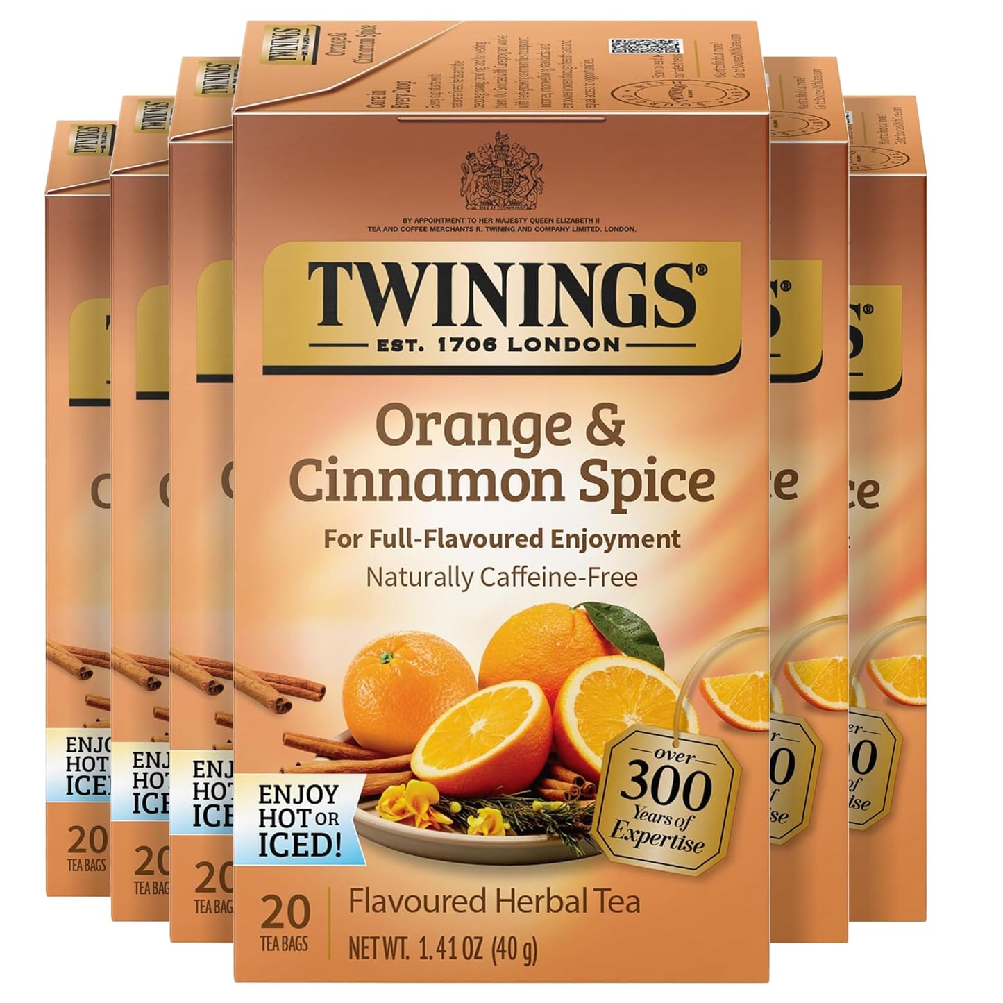Twinings English Breakfast Black Tea Individually Wrapped Bags, 100 Count (Pack of 1), Smooth, Flavourful, and Robust, Caffeinated, Enjoy Hot or Iced, 100 Teabags