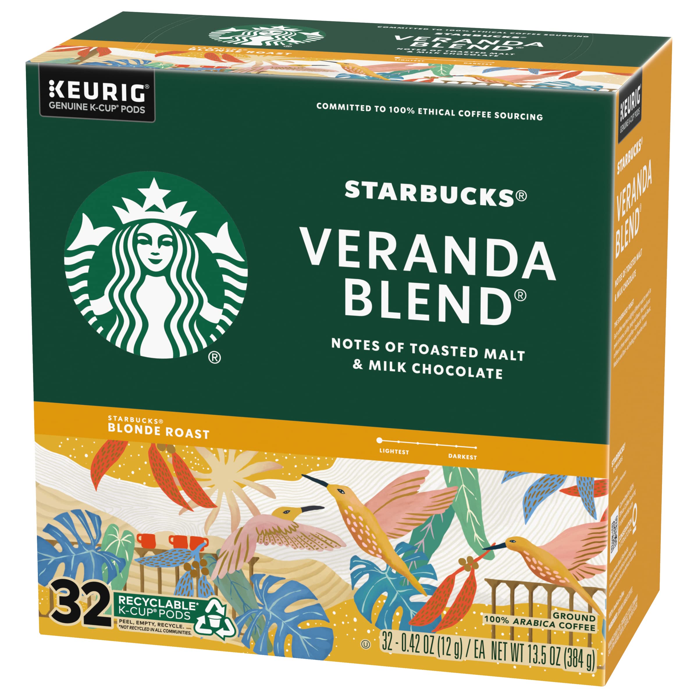 Starbucks Coffee K-Cup Pods,  Flavored Selection Coffee, Naturally Flavored, 100% Arabica, 6 Boxes (60 Pods Total)