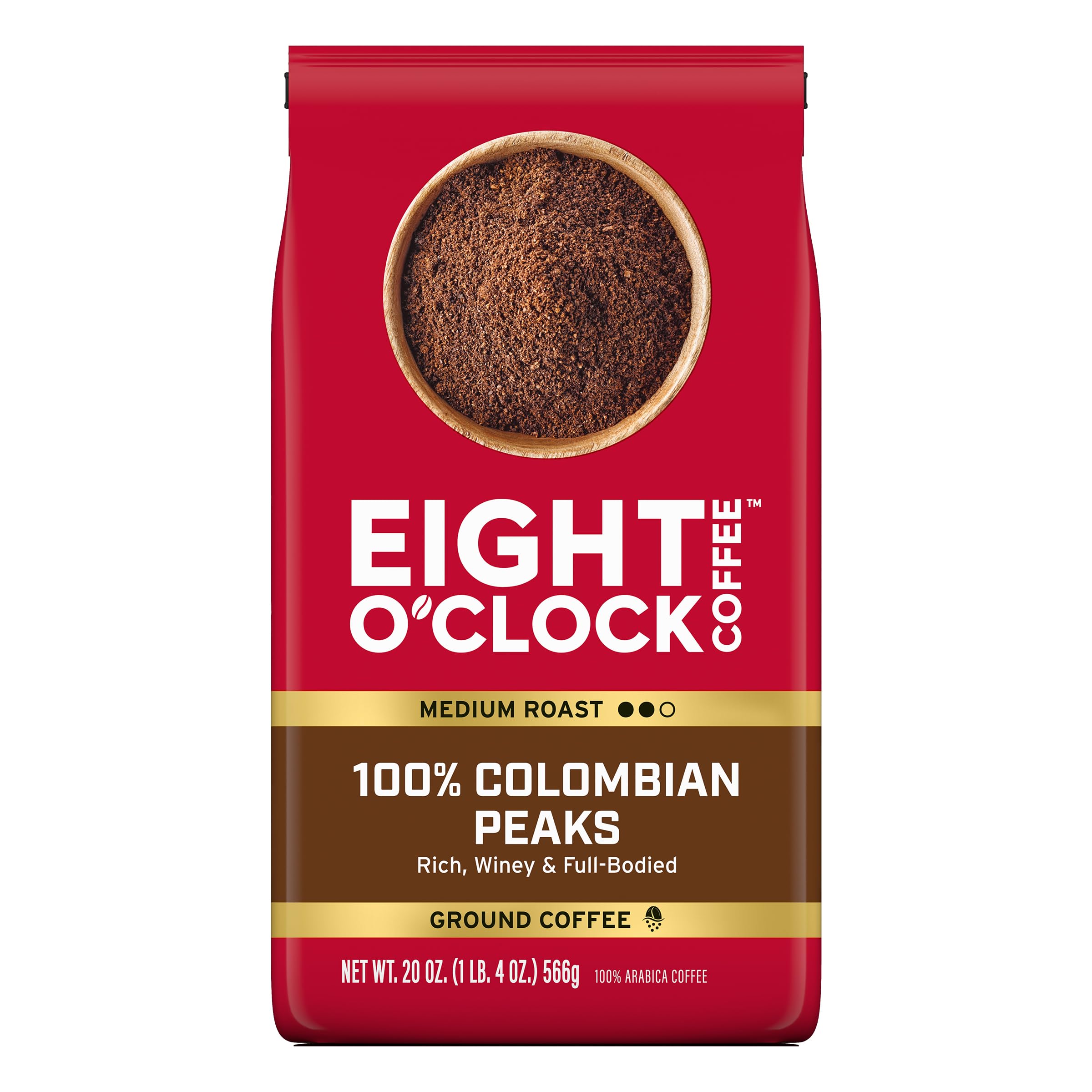 Eight O'Clock Coffee The Original Ground Coffee, Medium Roast, 32 Ounce (Pack of 1) - Sweet, Fruity, Well Balanced
