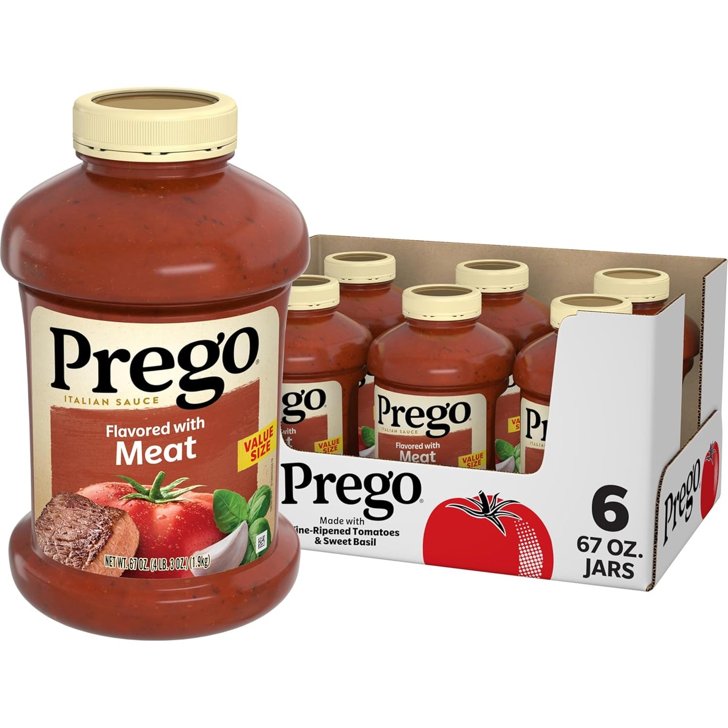 Prego Traditional Pasta Sauce, 45 oz Jar