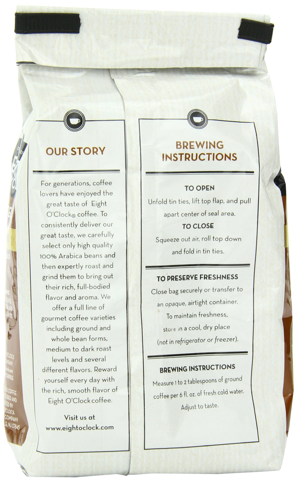 Eight O'Clock Coffee The Original Ground Coffee, Medium Roast, 32 Ounce (Pack of 1) - Sweet, Fruity, Well Balanced