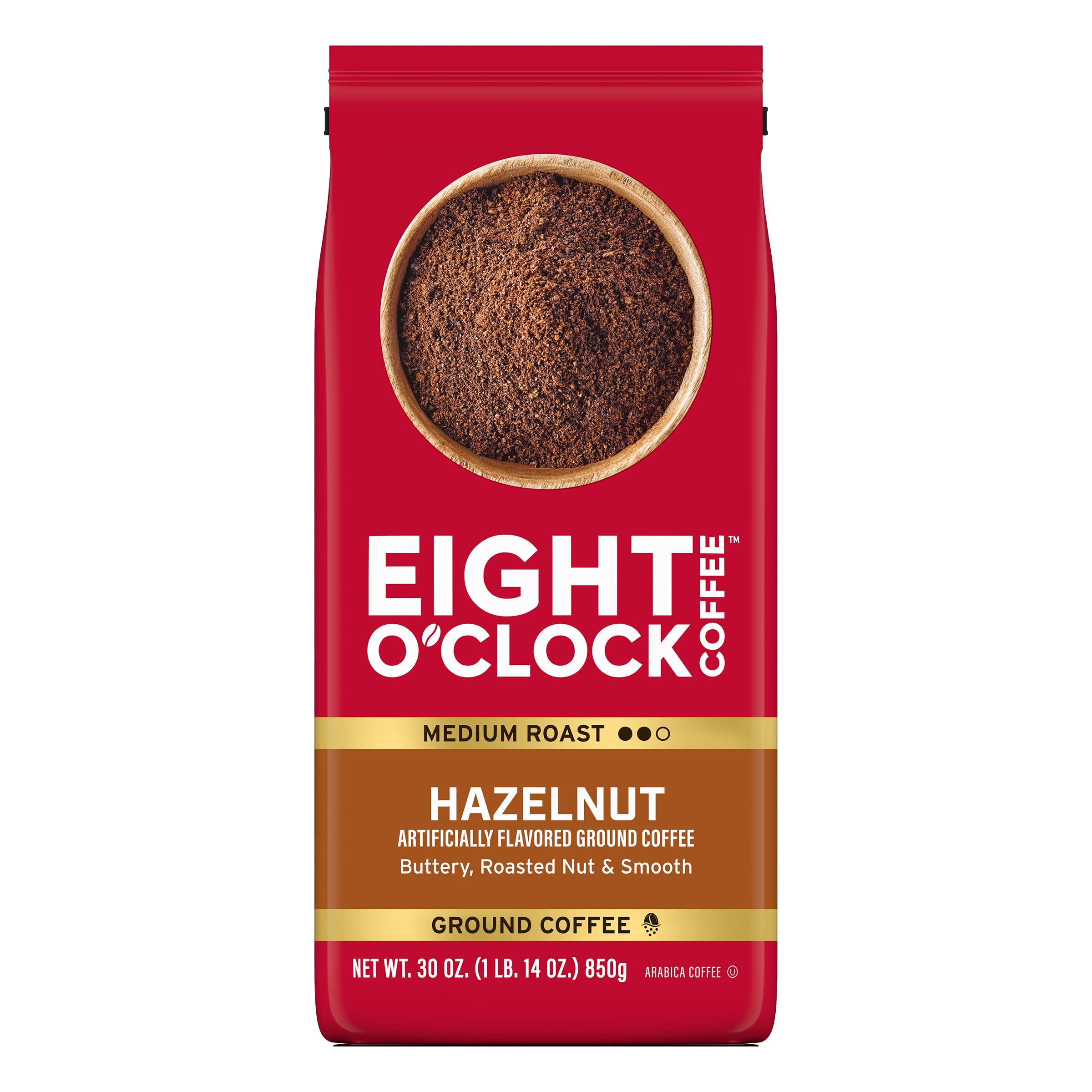 Eight O'Clock Coffee The Original Ground Coffee, Medium Roast, 32 Ounce (Pack of 1) - Sweet, Fruity, Well Balanced