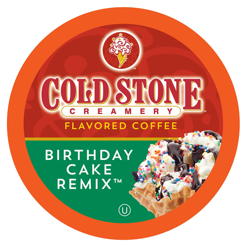 Cold Stone Creamery Beverages Coffee Pods Compatible with K Cup Brewers Including 2.0 - Ice Cream Flavored Assorted Variety Pack, 40 Count