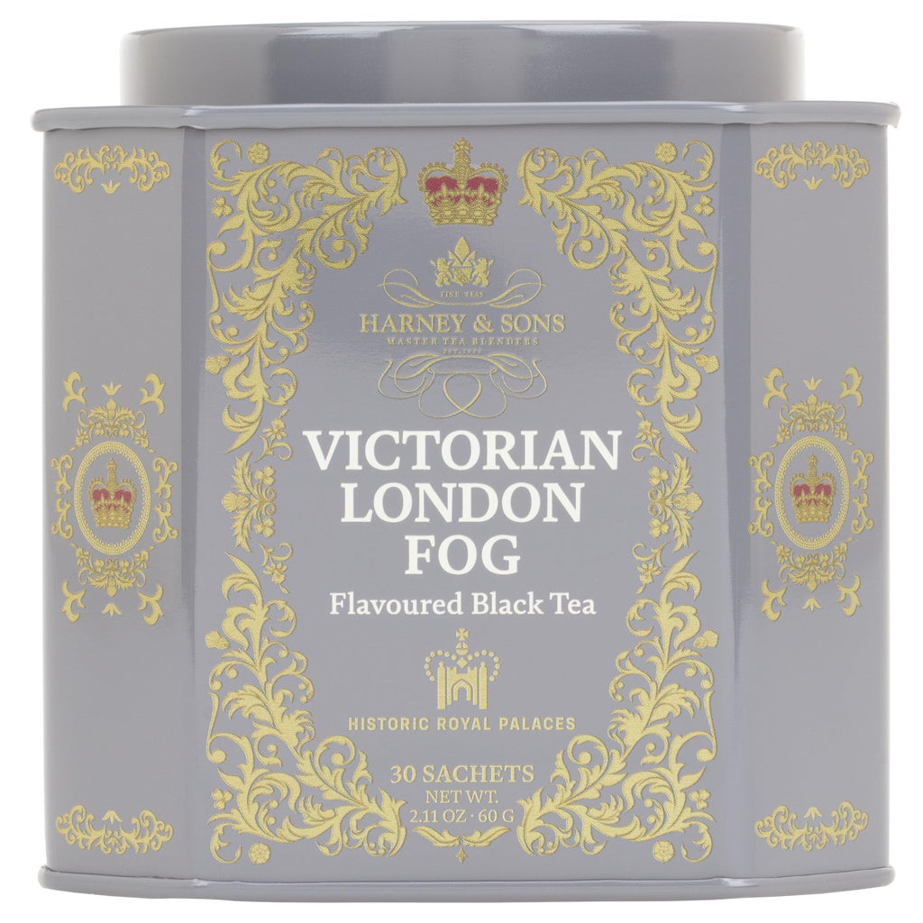 Harney & Sons Tower of London Black Tea with Stone Fruit, Bergamot and Honey Flavors | 30 sachets, Historic Royal Palaces Collection (Tin Design May Vary)
