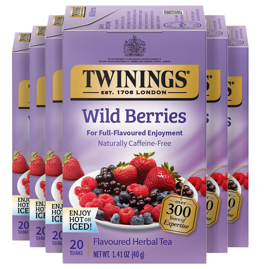 Twinings English Breakfast Black Tea Individually Wrapped Bags, 100 Count (Pack of 1), Smooth, Flavourful, and Robust, Caffeinated, Enjoy Hot or Iced, 100 Teabags