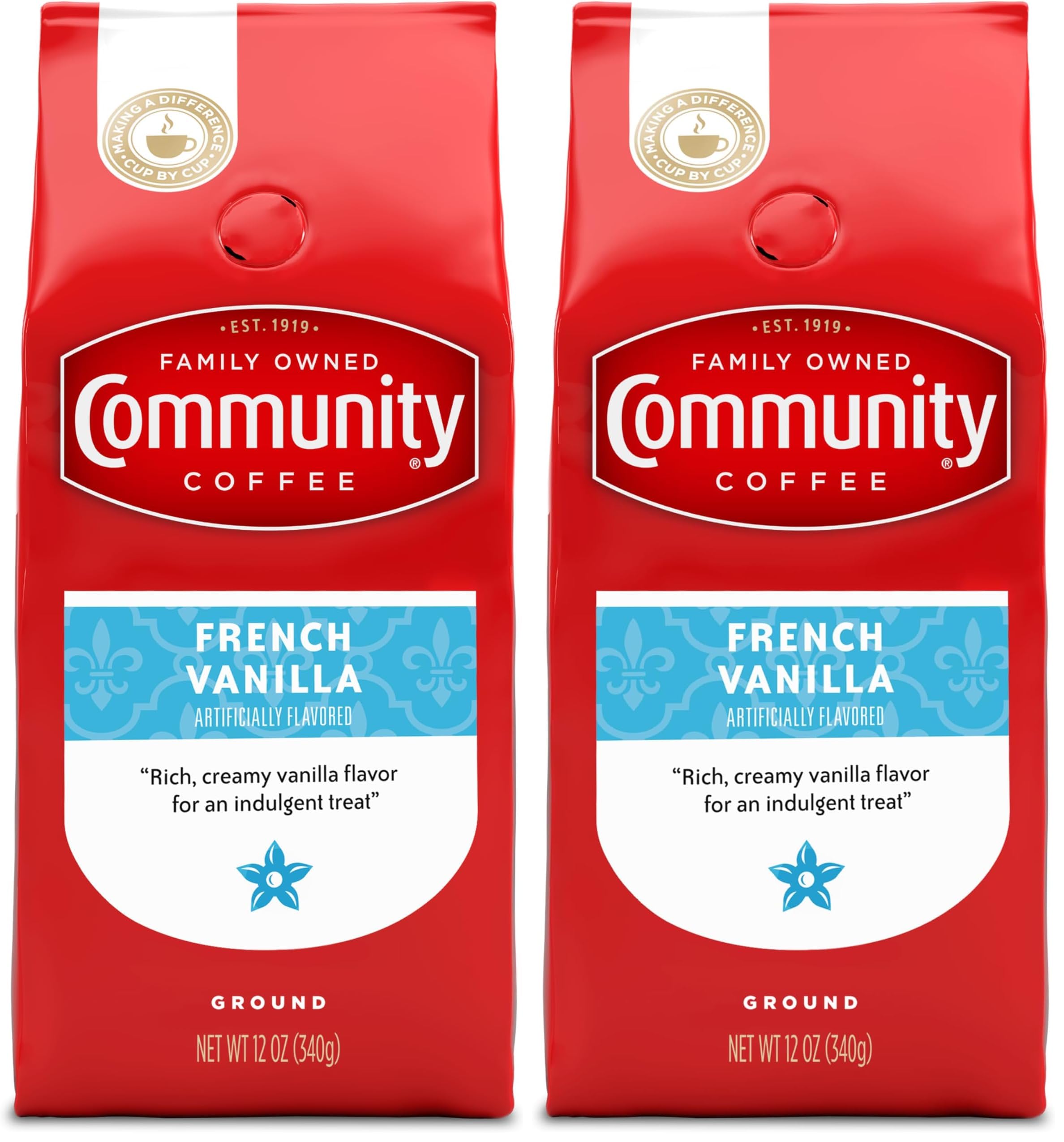 Community Coffee  Flavored Selections 12 Ounce, Medium Roast Ground, 12 Ounce (Pack of 1)