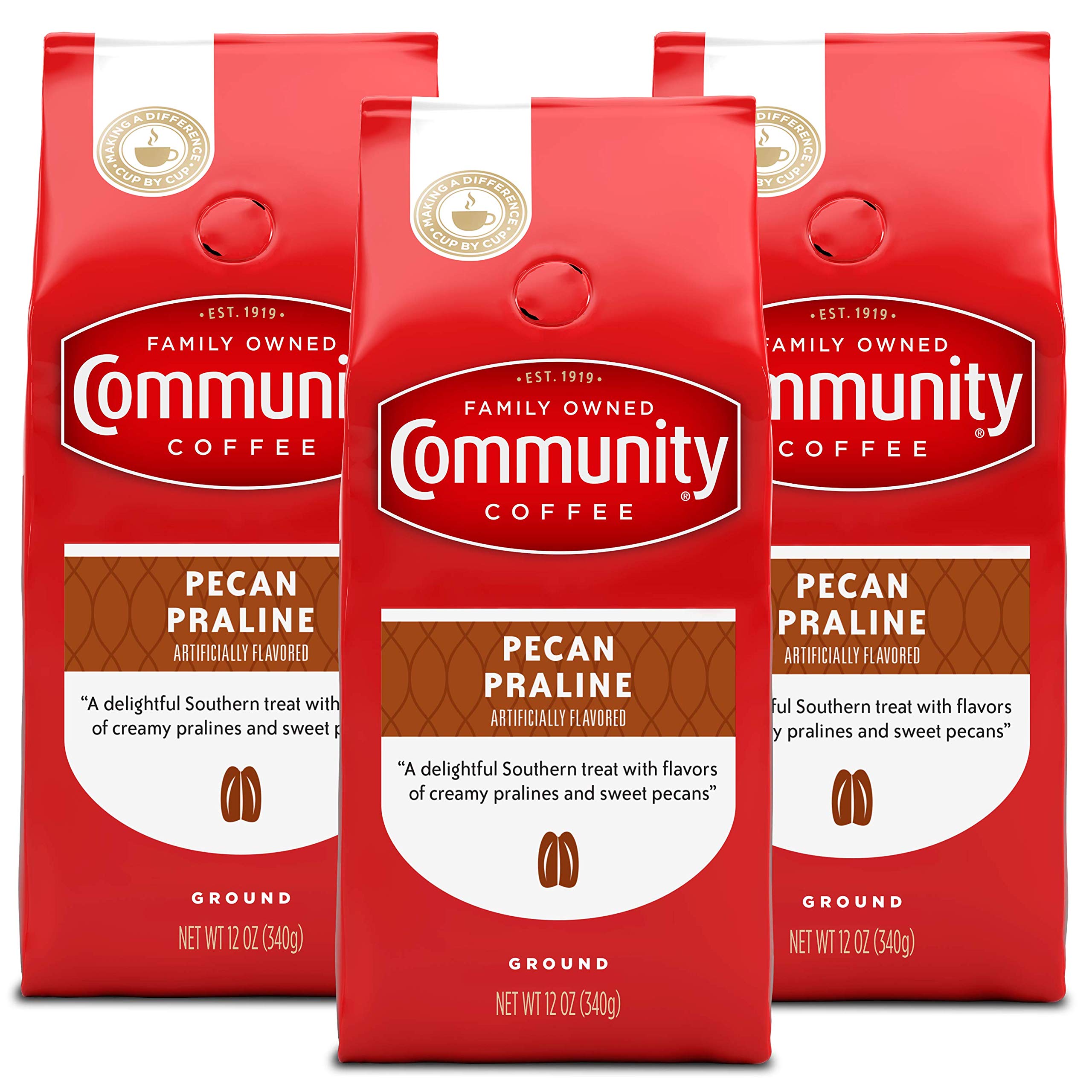 Community Coffee  Flavored Selections 12 Ounce, Medium Roast Ground, 12 Ounce (Pack of 1)