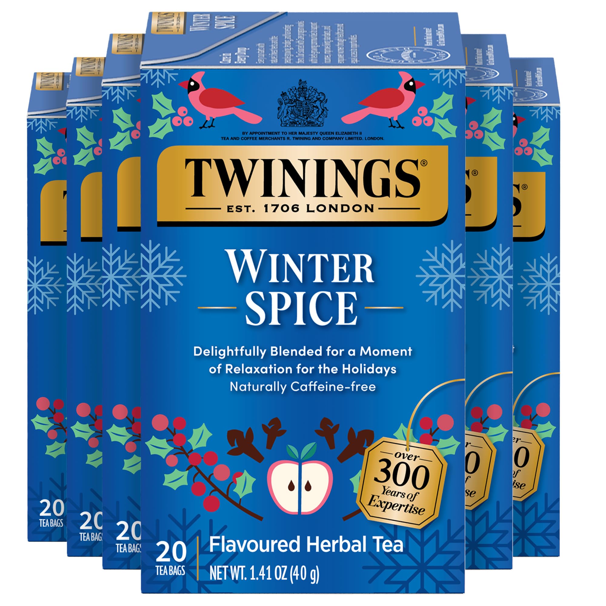 Twinings English Breakfast Black Tea Individually Wrapped Bags, 100 Count (Pack of 1), Smooth, Flavourful, and Robust, Caffeinated, Enjoy Hot or Iced, 100 Teabags