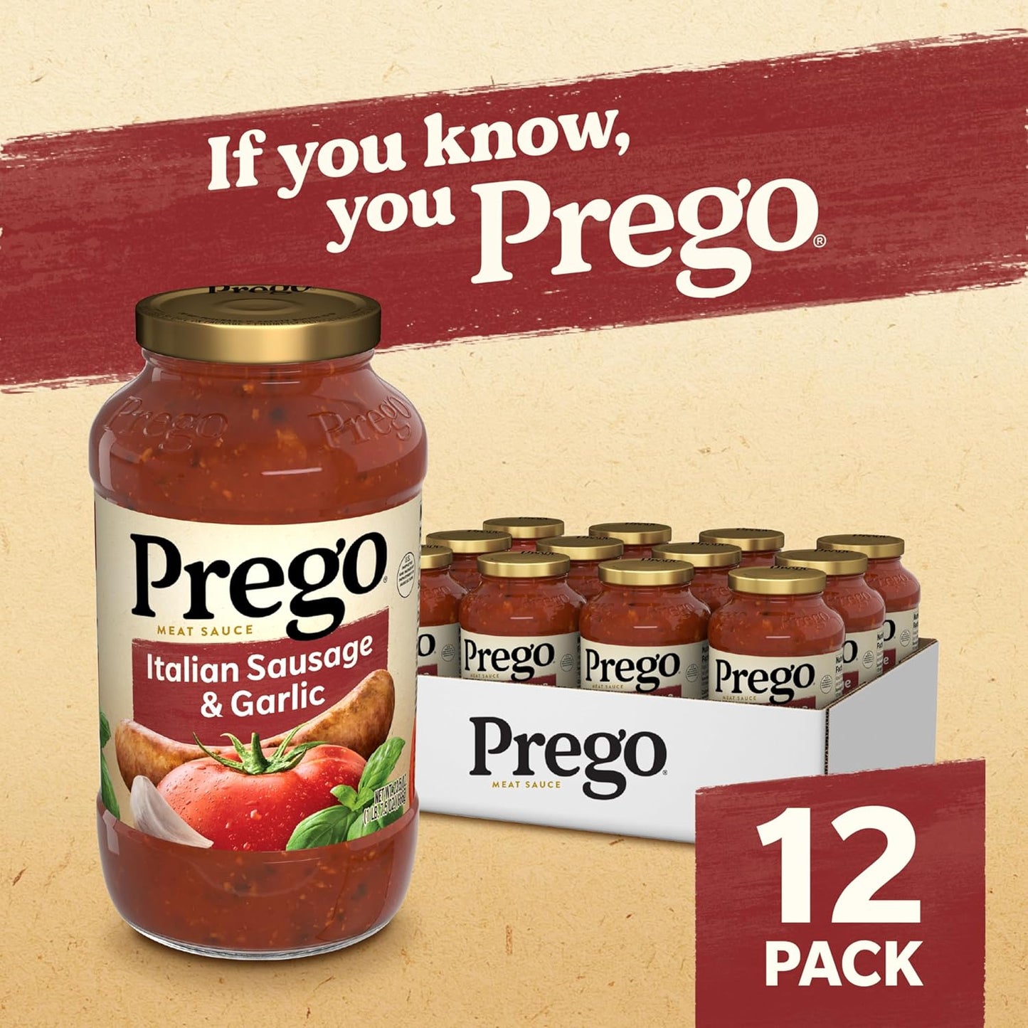 Prego Traditional Pasta Sauce, 45 oz Jar