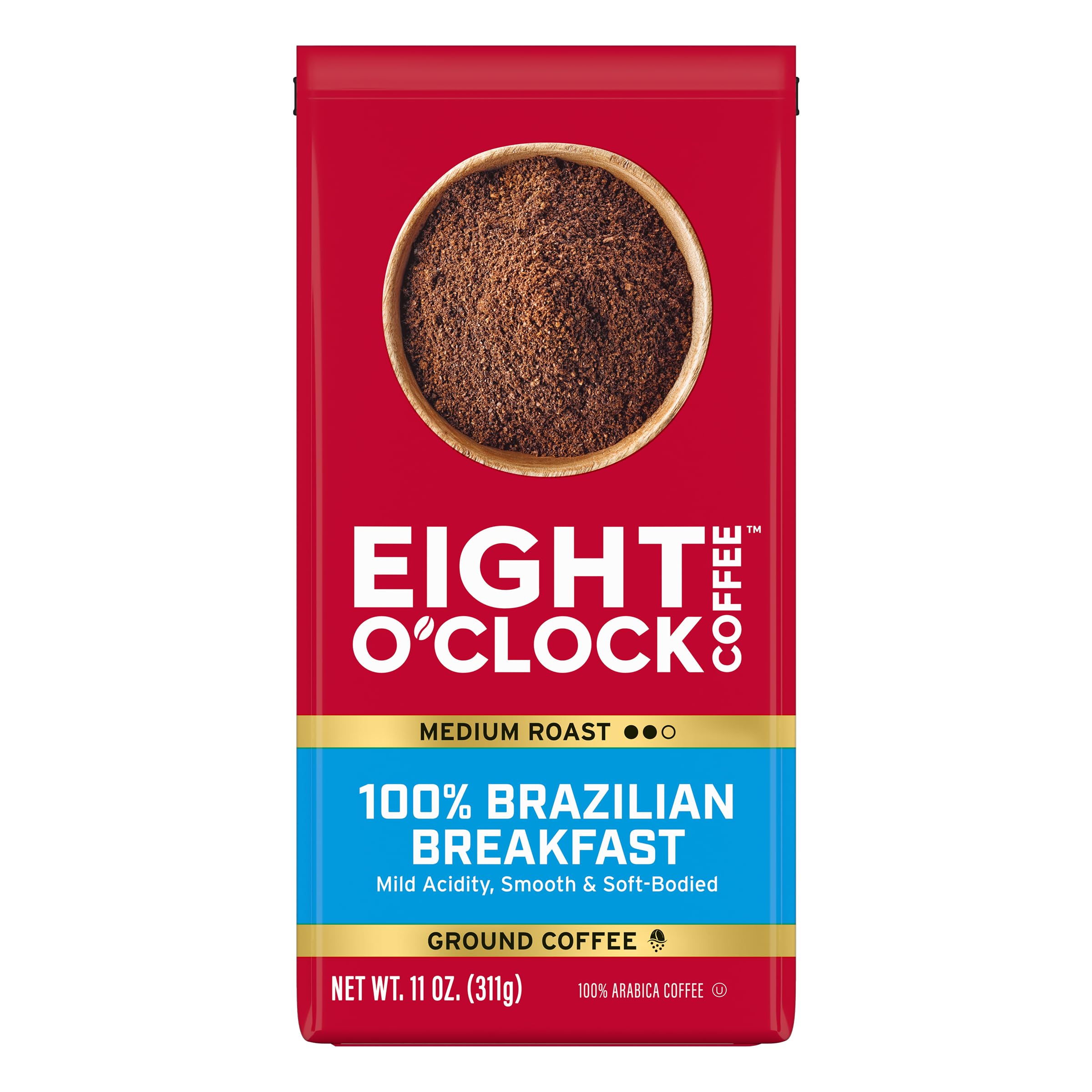 Eight O'Clock Coffee The Original Ground Coffee, Medium Roast, 32 Ounce (Pack of 1) - Sweet, Fruity, Well Balanced