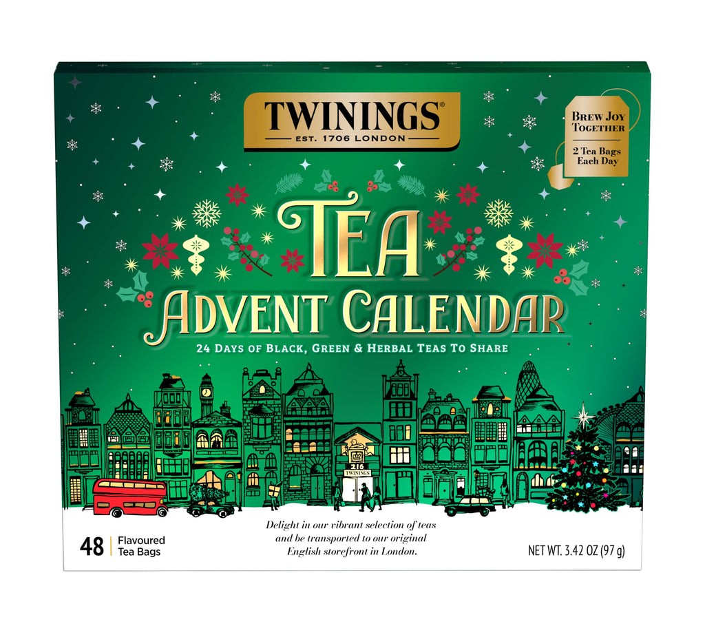 Twinings English Breakfast Black Tea Individually Wrapped Bags, 100 Count (Pack of 1), Smooth, Flavourful, and Robust, Caffeinated, Enjoy Hot or Iced, 100 Teabags