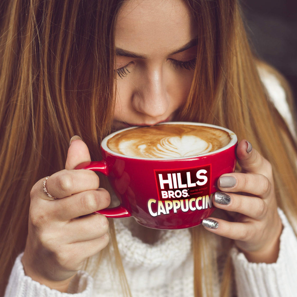 Hills Bros. Cappuccino Mix – Rich, Frothy Coffeehouse-Tasting Instant Drink Mix – Quick and Easy Preparation – Perfect for Hot & Iced Drinks & Creaming Coffee – Rich Variety Pack, 2 Packs of 16oz & 1 Pack of 14oz