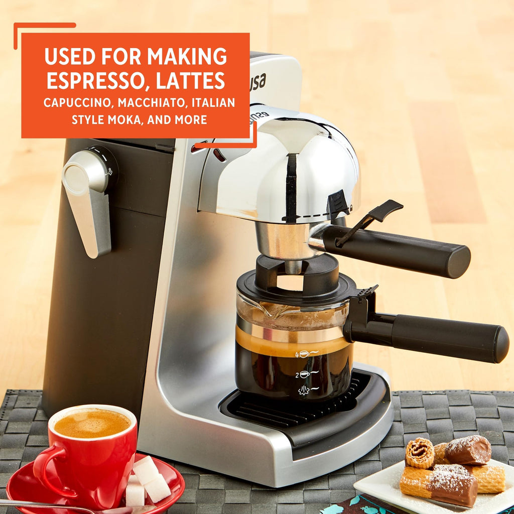 IMUSA USA GAU-18202 4 Cup Espresso/Cappuccino Maker,120 volts, Black