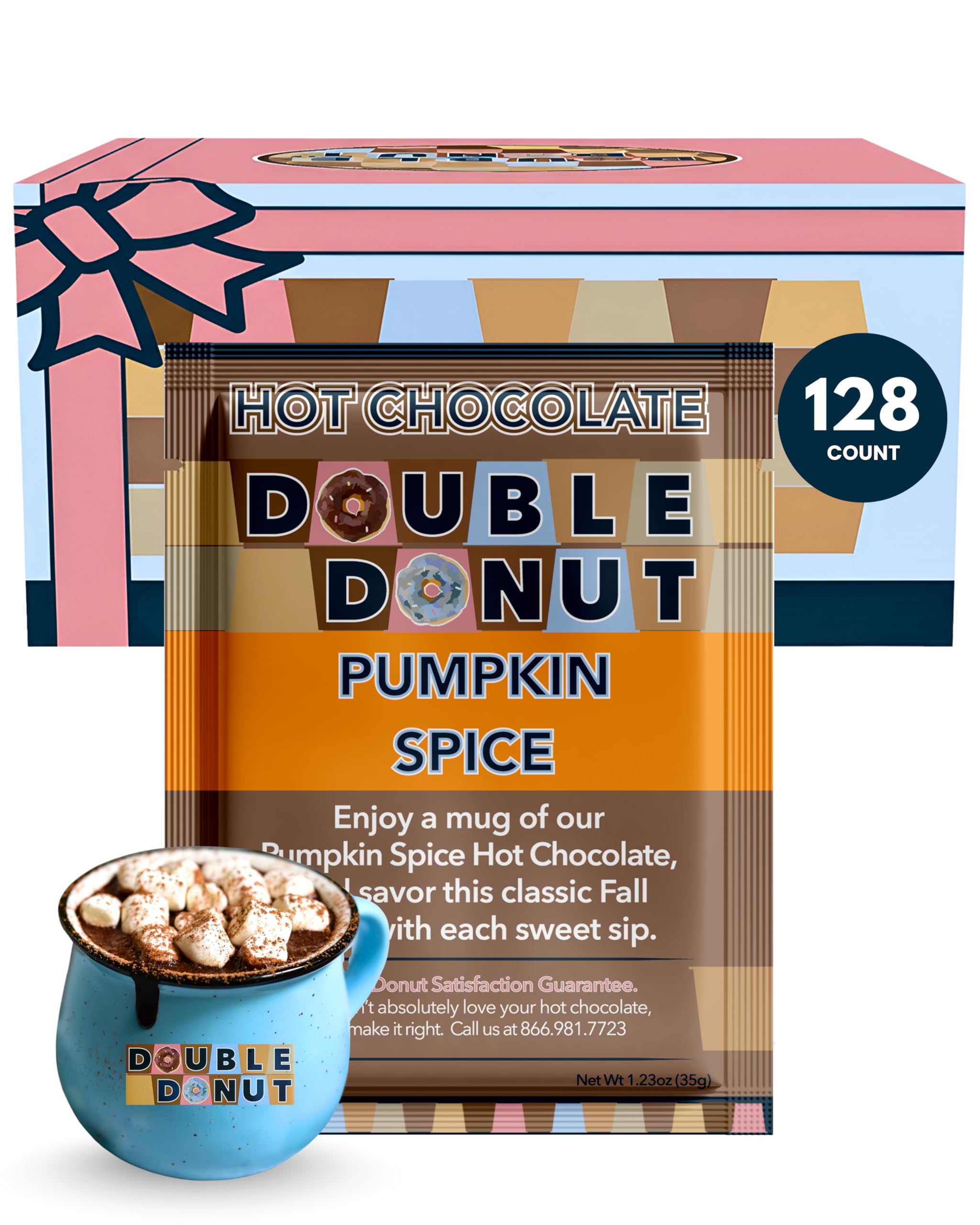 Gourmet Hot Cocoa Mix Variety Pack - Classic, Chocolate Raspberry, Salted Caramel, & Peppermint Hot Chocolate Mix Sets - 32 Count
