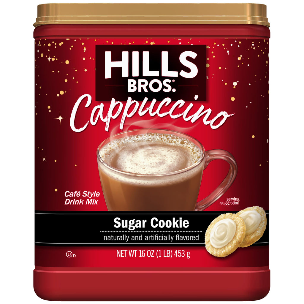 Hills Bros. Cappuccino Mix – Rich, Frothy Coffeehouse-Tasting Instant Drink Mix – Quick and Easy Preparation – Perfect for Hot & Iced Drinks & Creaming Coffee – Rich Variety Pack, 2 Packs of 16oz & 1 Pack of 14oz