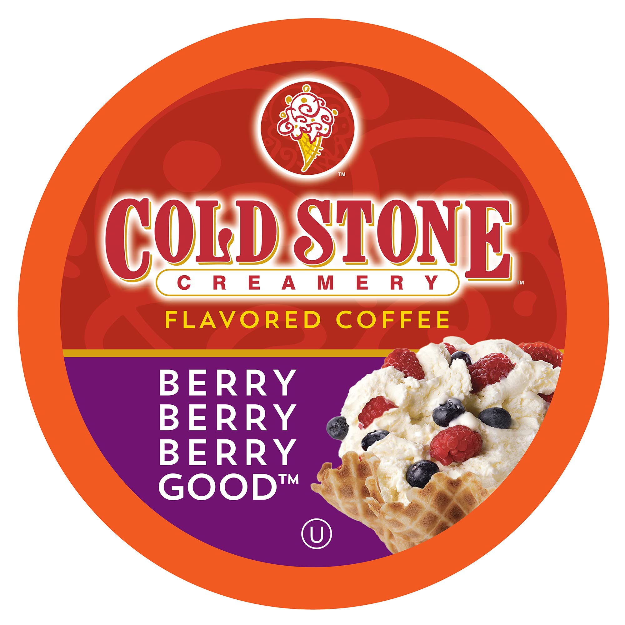 Cold Stone Creamery Beverages Coffee Pods Compatible with K Cup Brewers Including 2.0 - Ice Cream Flavored Assorted Variety Pack, 40 Count