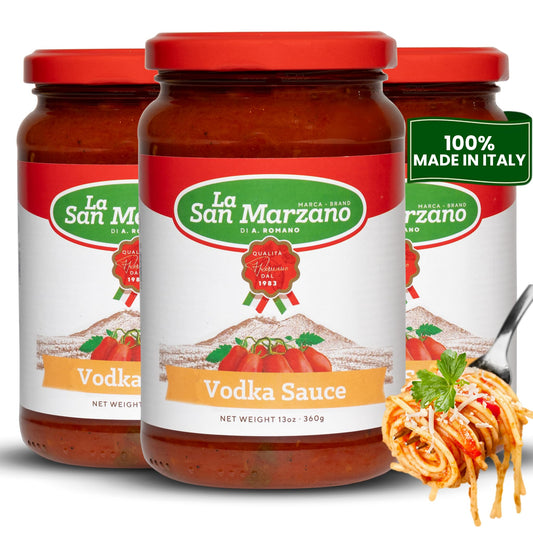 La San Marzano Four Cheese Sauce, 13 oz, Pasta Sauce Made in Italy, All Purpose Tomato Premium Quality, All Natural, Non GMO, Gluten Free