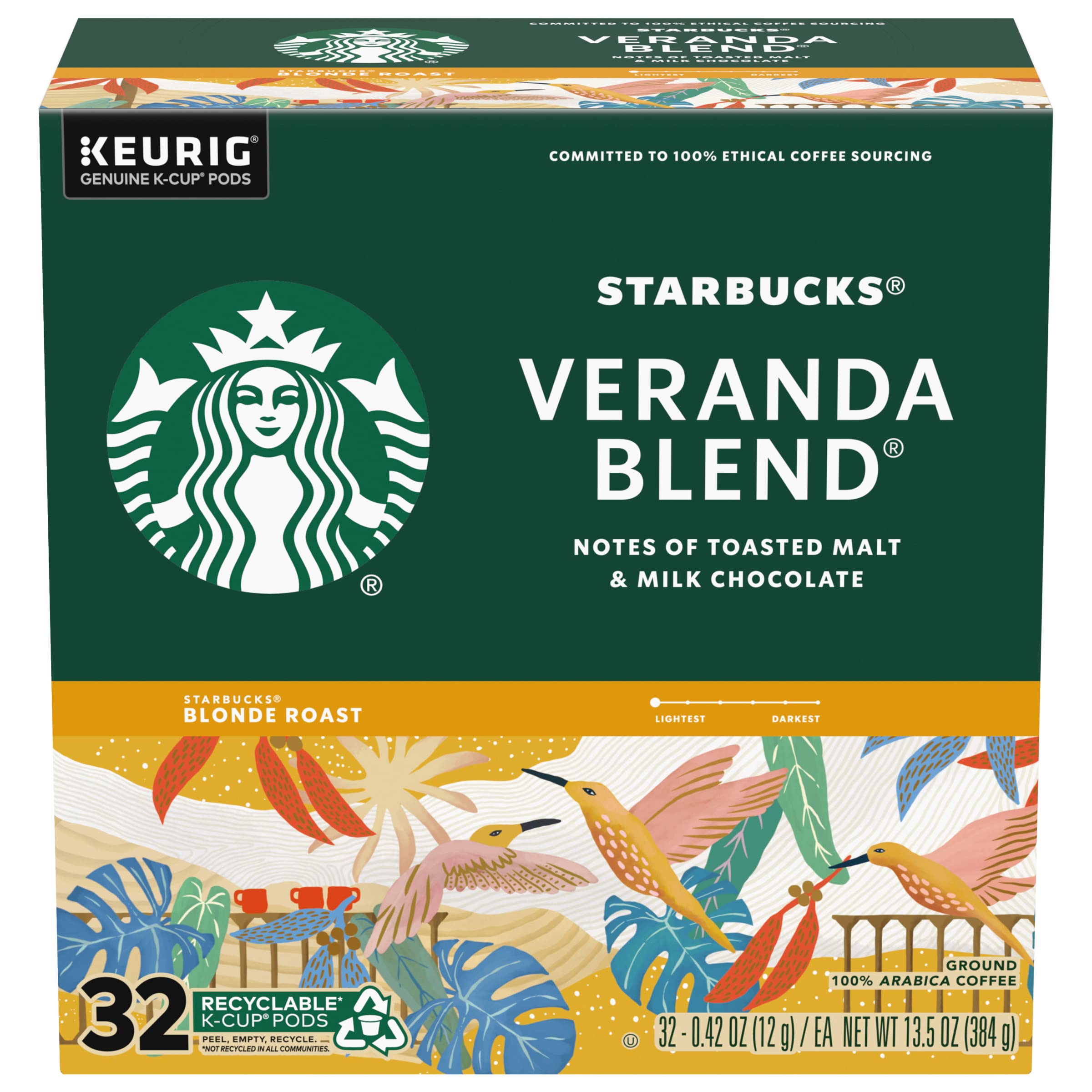 Starbucks Coffee K-Cup Pods,  Flavored Selection Coffee, Naturally Flavored, 100% Arabica, 6 Boxes (60 Pods Total)
