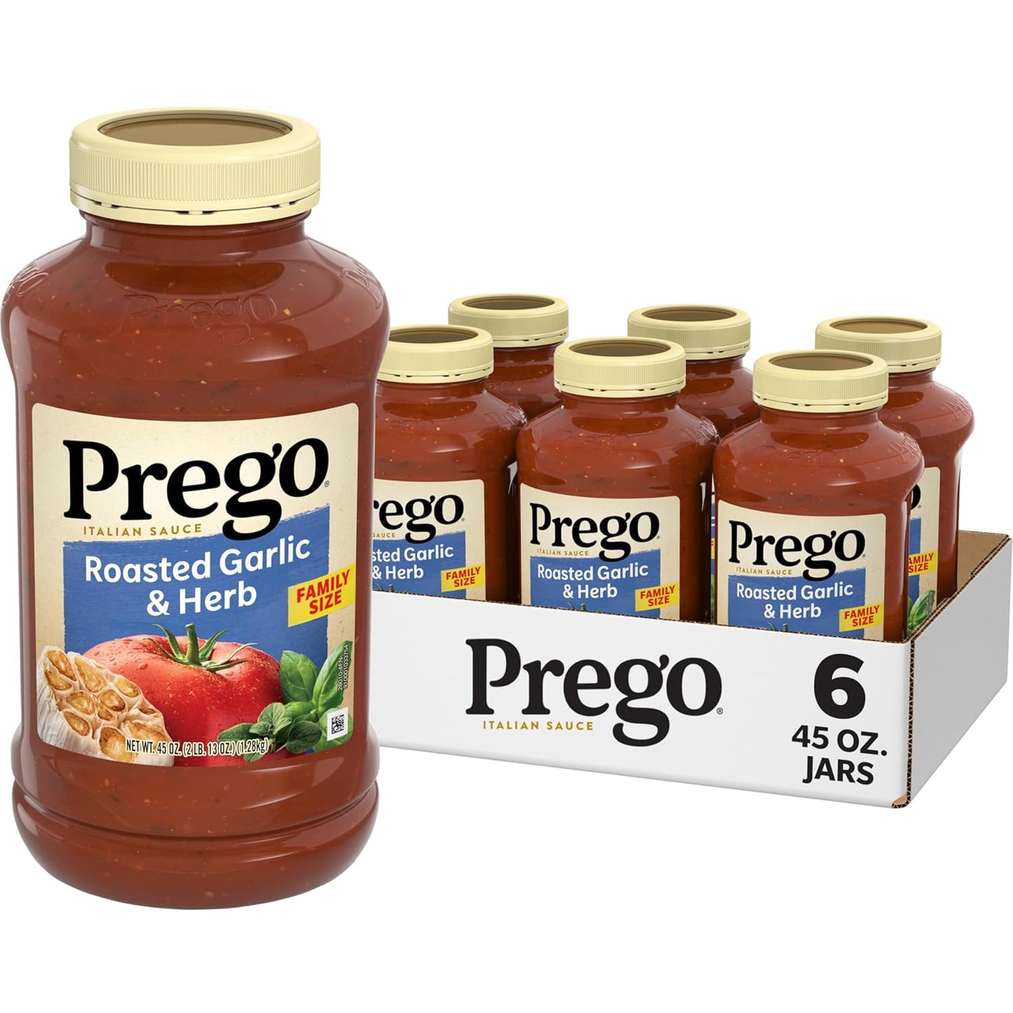 Prego Traditional Pasta Sauce, 45 oz Jar