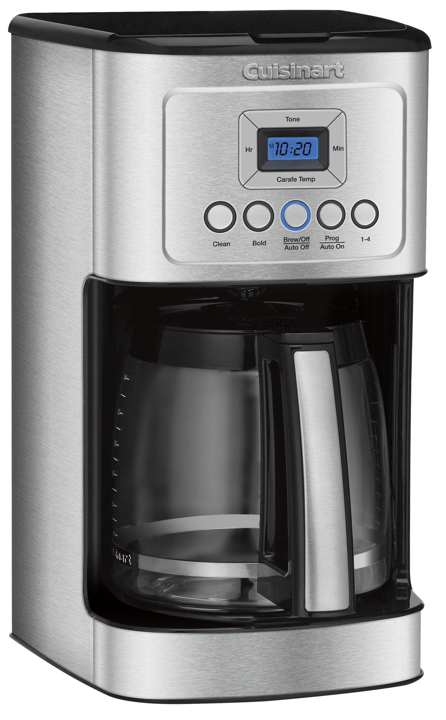Cuisinart 14-Cup Coffee Maker, Programmable PerfecTemp Glass Carafe Coffee Machine with 1-4 Cup Setting, Brew Strength Control and Brew Pause, Stainless Steel, DCC-3200NAS