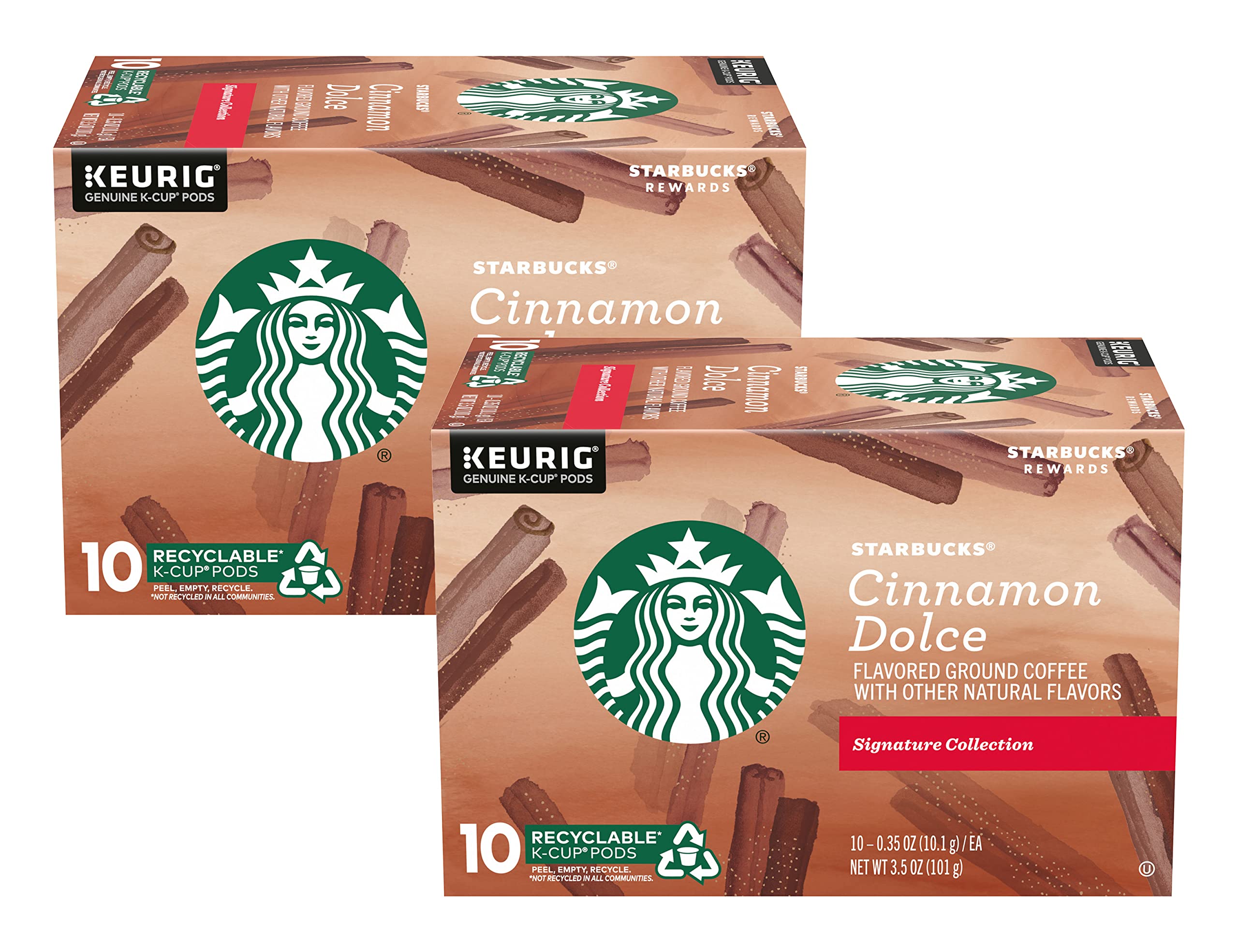 Starbucks Coffee K-Cup Pods,  Flavored Selection Coffee, Naturally Flavored, 100% Arabica, 6 Boxes (60 Pods Total)