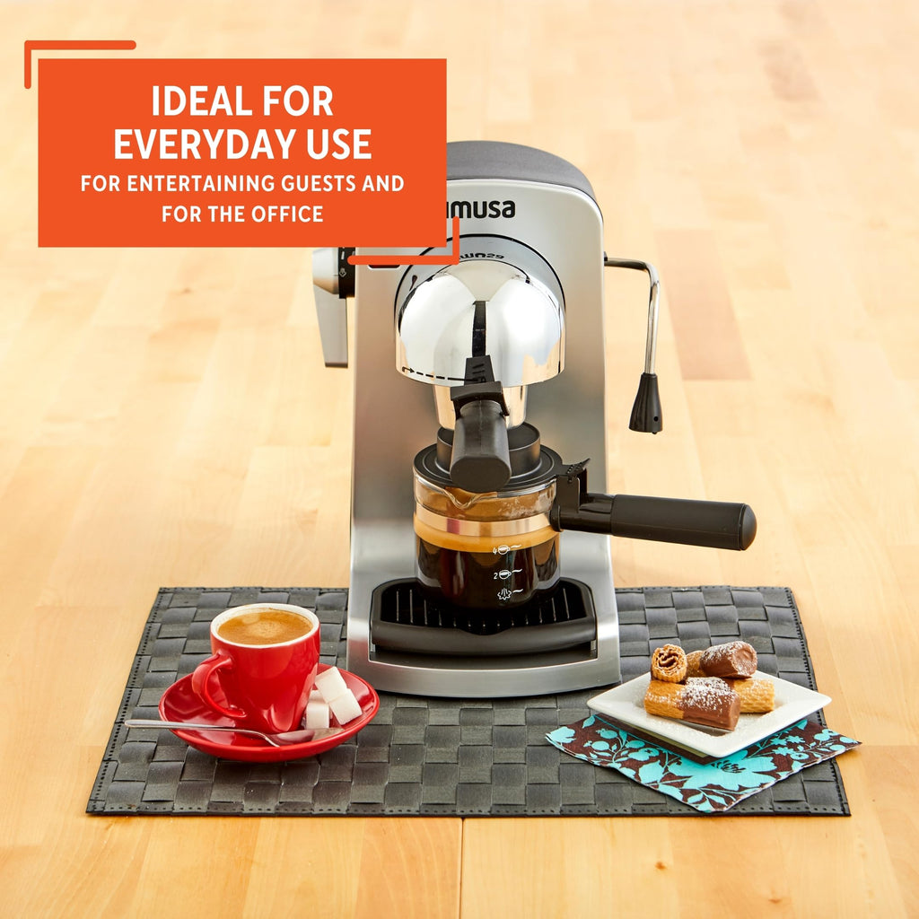 IMUSA USA GAU-18202 4 Cup Espresso/Cappuccino Maker,120 volts, Black