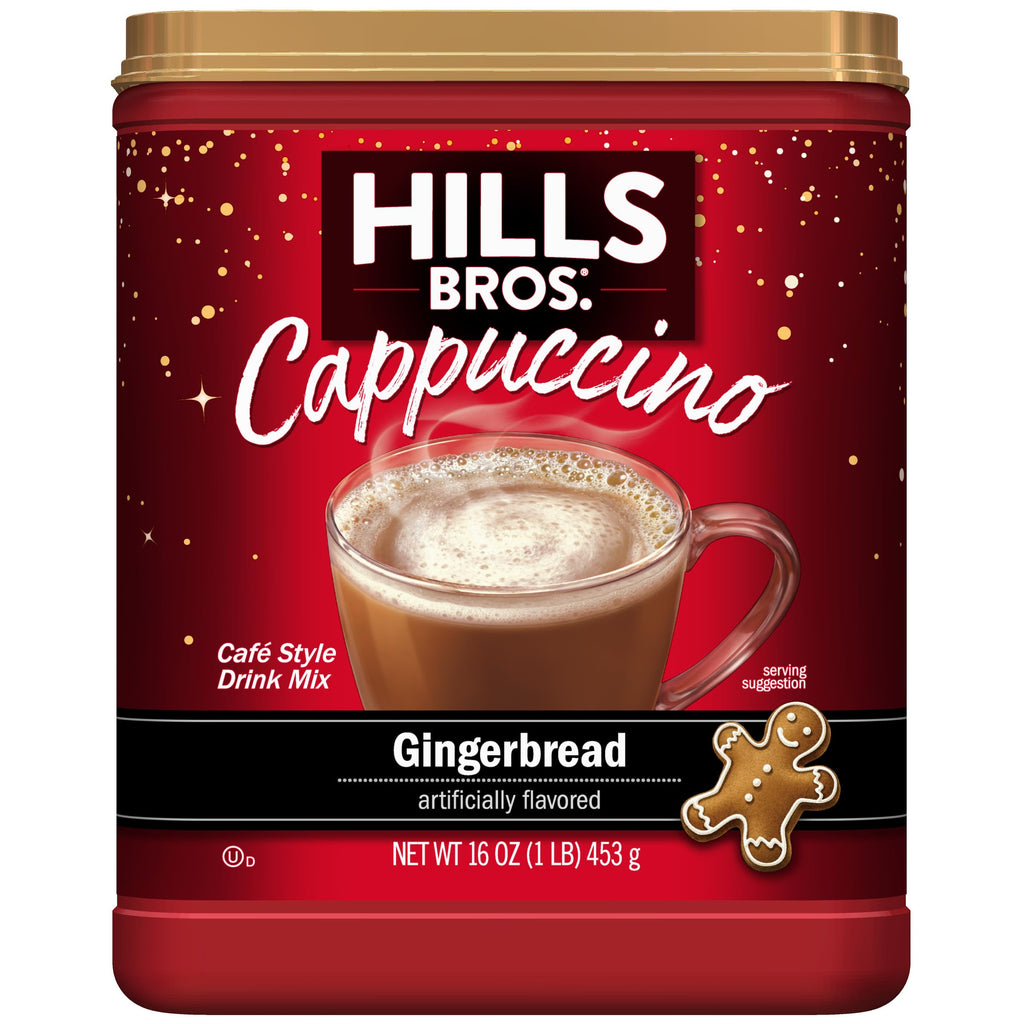 Hills Bros. Cappuccino Mix – Rich, Frothy Coffeehouse-Tasting Instant Drink Mix – Quick and Easy Preparation – Perfect for Hot & Iced Drinks & Creaming Coffee – Rich Variety Pack, 2 Packs of 16oz & 1 Pack of 14oz