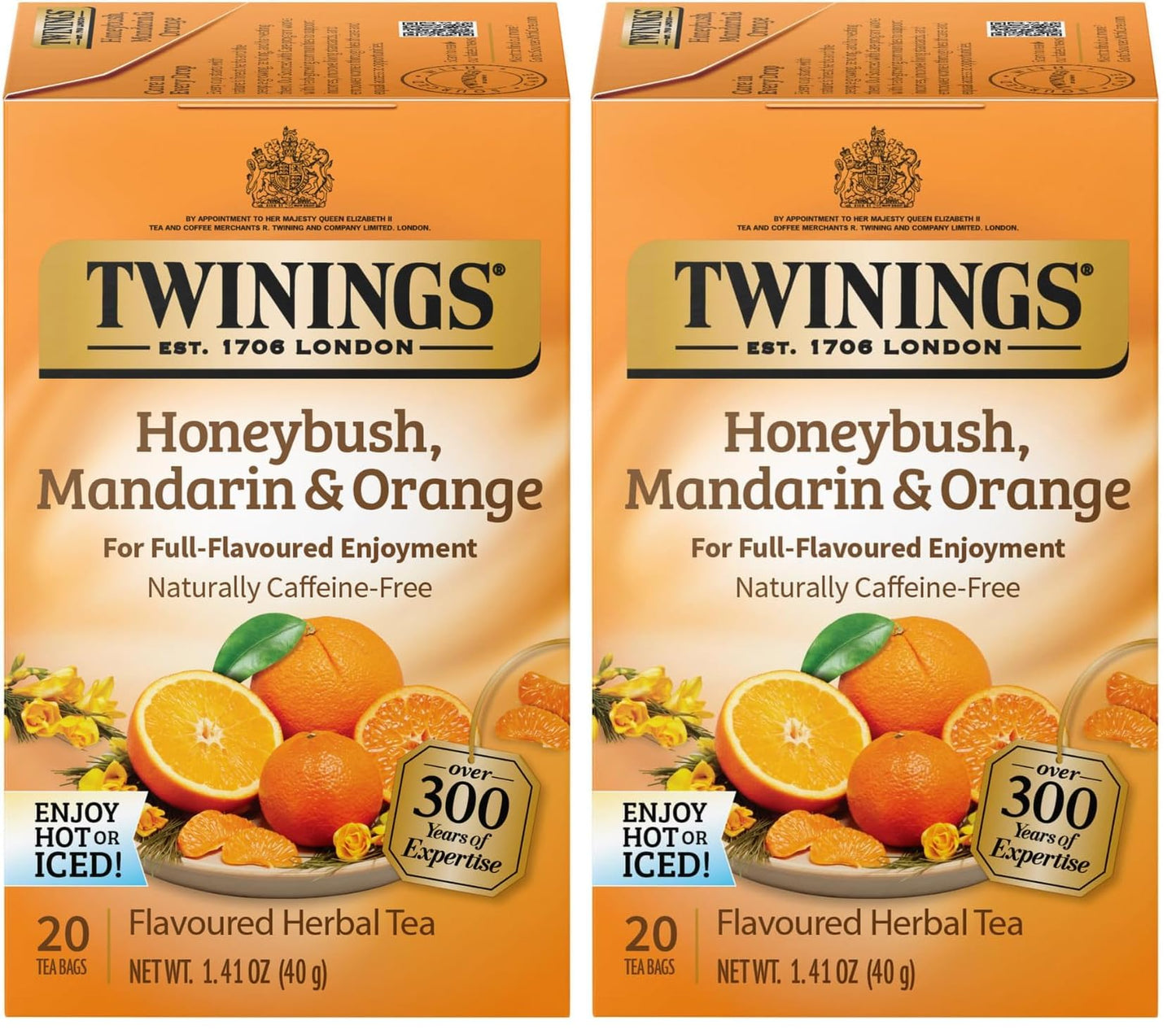 Twinings English Breakfast Black Tea Individually Wrapped Bags, 100 Count (Pack of 1), Smooth, Flavourful, and Robust, Caffeinated, Enjoy Hot or Iced, 100 Teabags