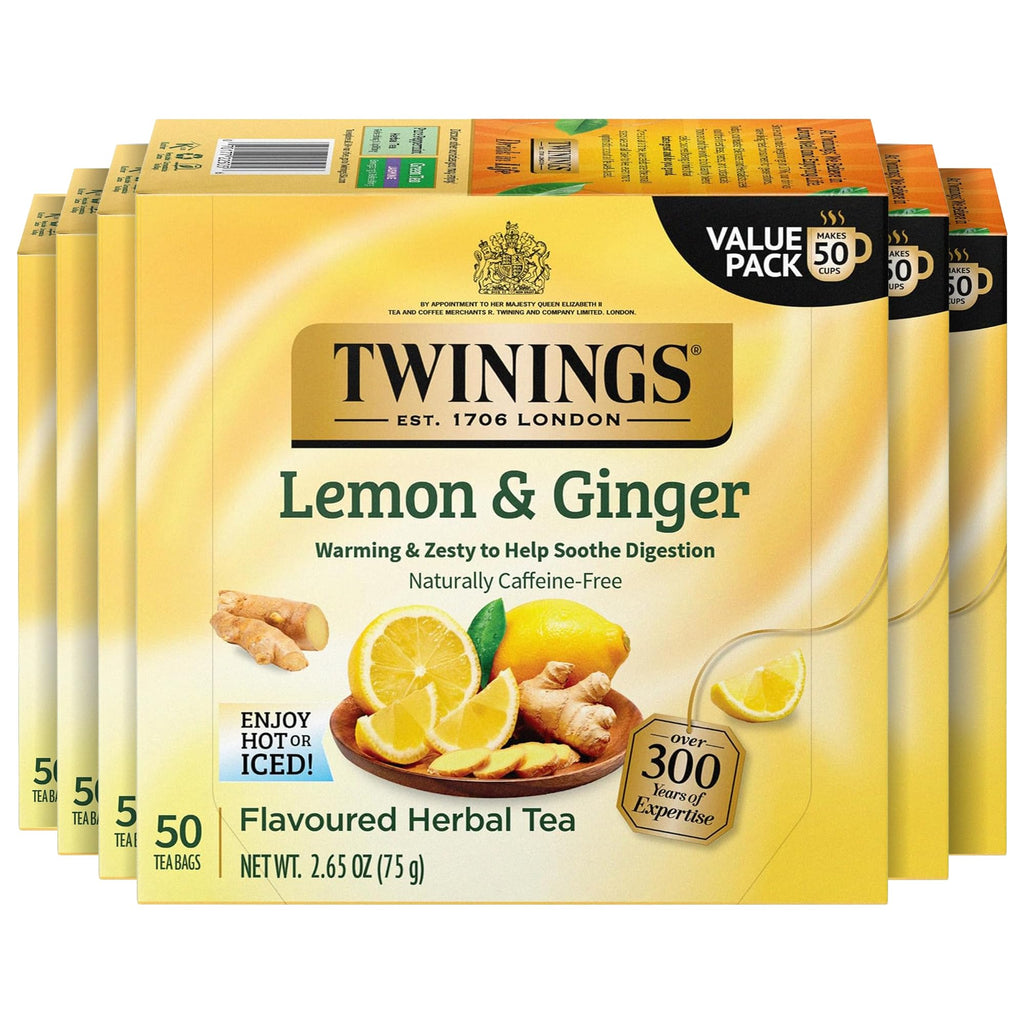 Twinings English Breakfast Black Tea Individually Wrapped Bags, 100 Count (Pack of 1), Smooth, Flavourful, and Robust, Caffeinated, Enjoy Hot or Iced, 100 Teabags