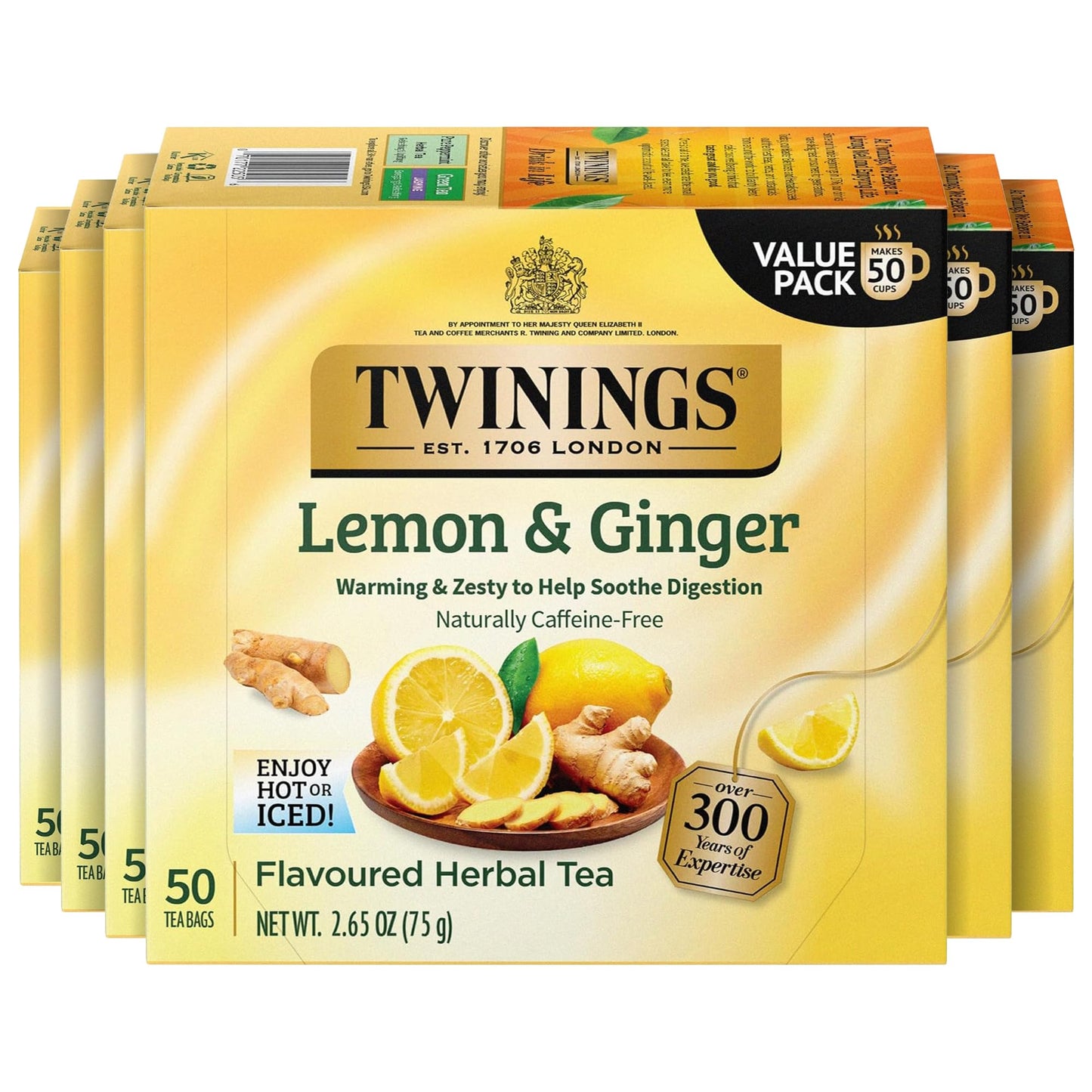 Twinings English Breakfast Black Tea Individually Wrapped Bags, 100 Count (Pack of 1), Smooth, Flavourful, and Robust, Caffeinated, Enjoy Hot or Iced, 100 Teabags