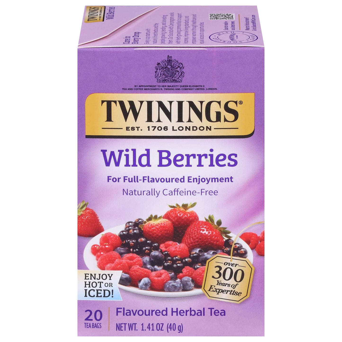 Twinings English Breakfast Black Tea Individually Wrapped Bags, 100 Count (Pack of 1), Smooth, Flavourful, and Robust, Caffeinated, Enjoy Hot or Iced, 100 Teabags