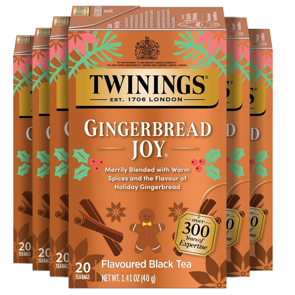 Twinings English Breakfast Black Tea Individually Wrapped Bags, 100 Count (Pack of 1), Smooth, Flavourful, and Robust, Caffeinated, Enjoy Hot or Iced, 100 Teabags