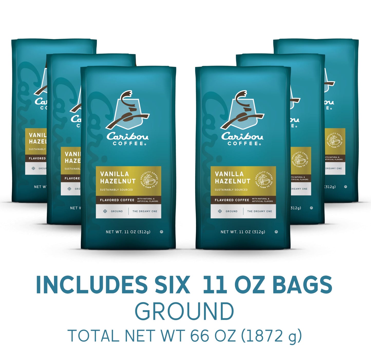 Caribou Coffee, Light Roast Ground Coffee - Daybreak Morning Blend 20 Ounce Bag