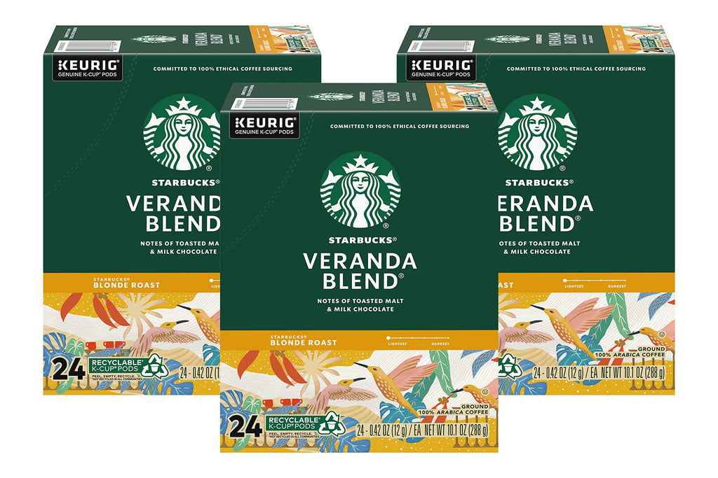 Starbucks Coffee K-Cup Pods,  Flavored Selection Coffee, Naturally Flavored, 100% Arabica, 6 Boxes (60 Pods Total)