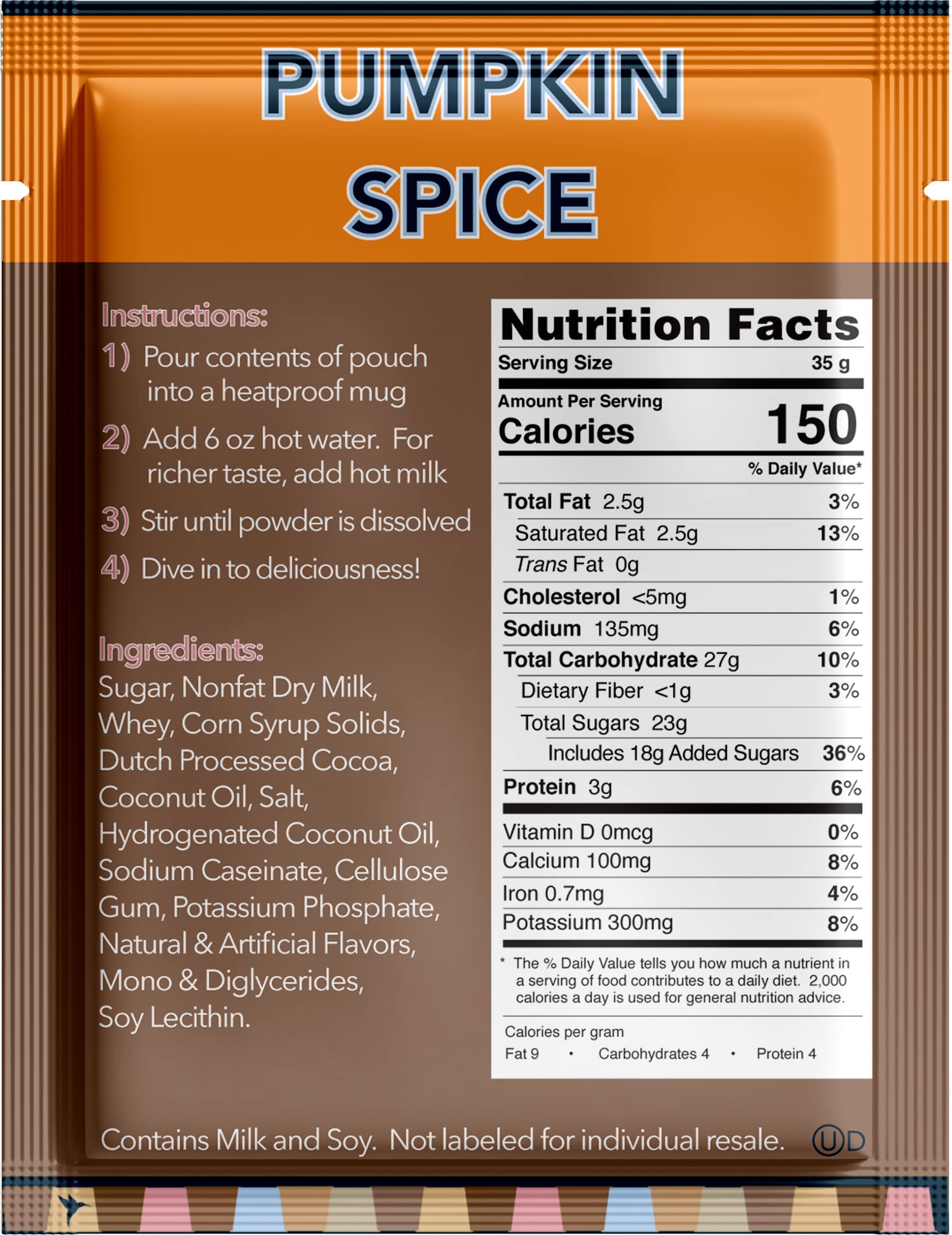 Gourmet Hot Cocoa Mix Variety Pack - Classic, Chocolate Raspberry, Salted Caramel, & Peppermint Hot Chocolate Mix Sets - 32 Count