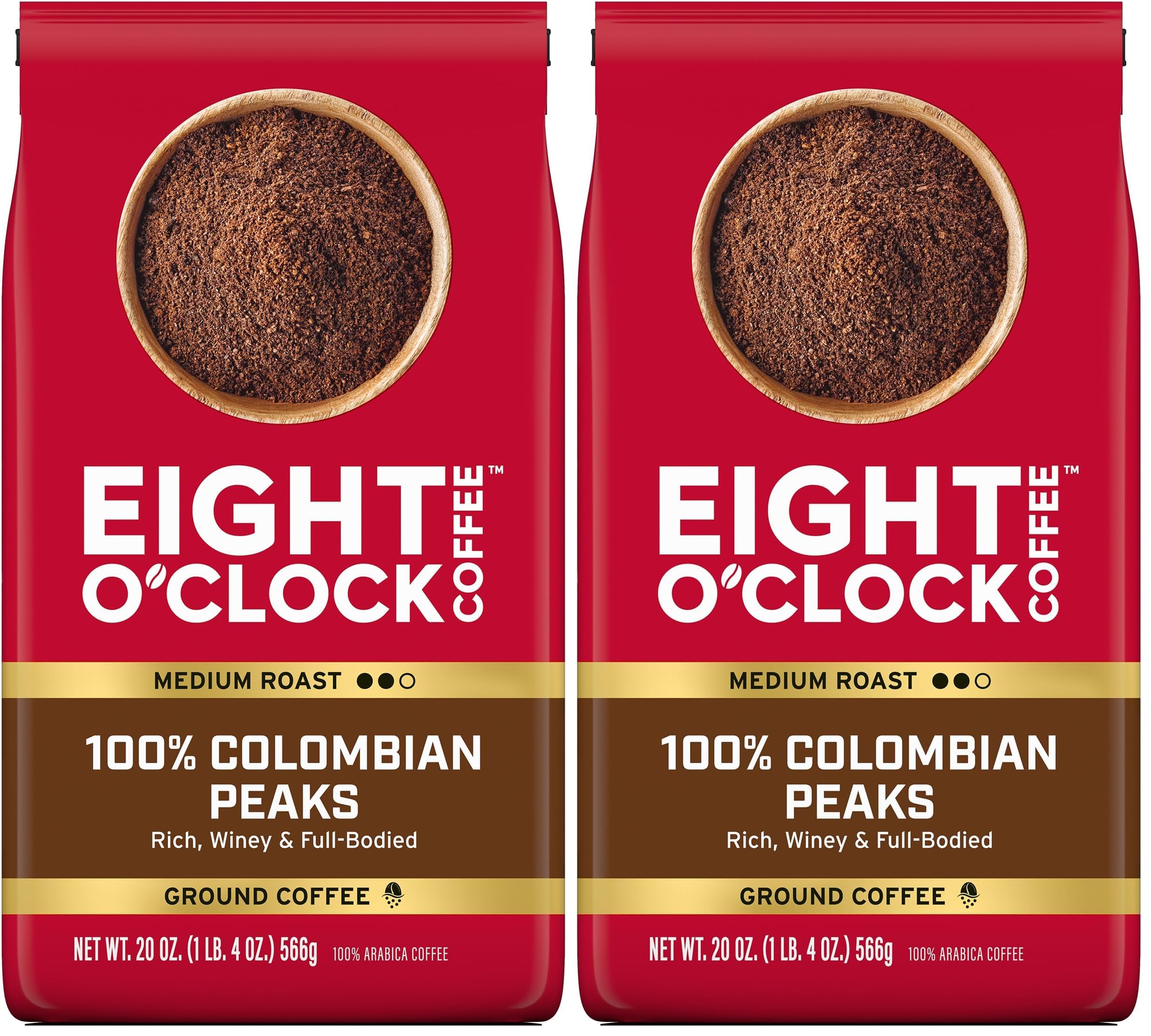 Eight O'Clock Coffee The Original Ground Coffee, Medium Roast, 32 Ounce (Pack of 1) - Sweet, Fruity, Well Balanced