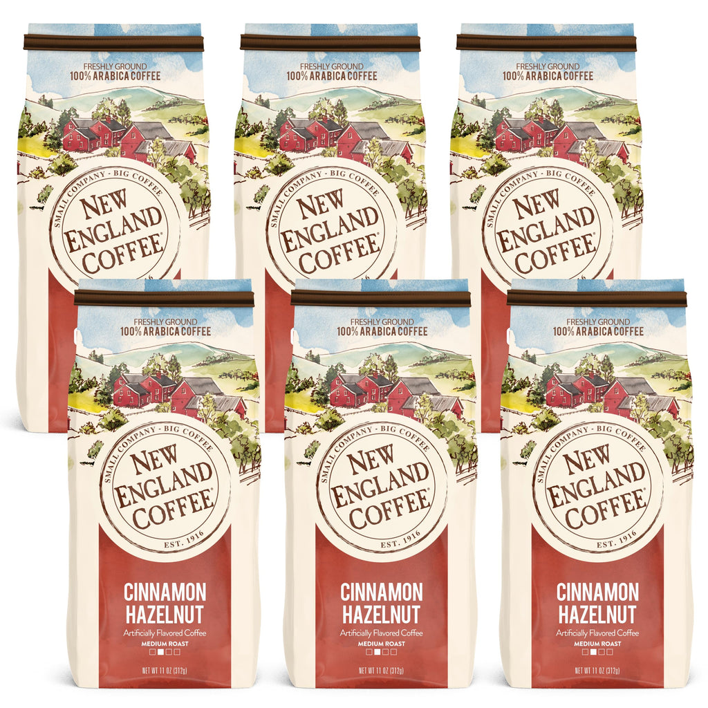 New England Coffee Breakfast Blend Medium Roast Ground Coffee, 12oz Bag (Pack of 1)