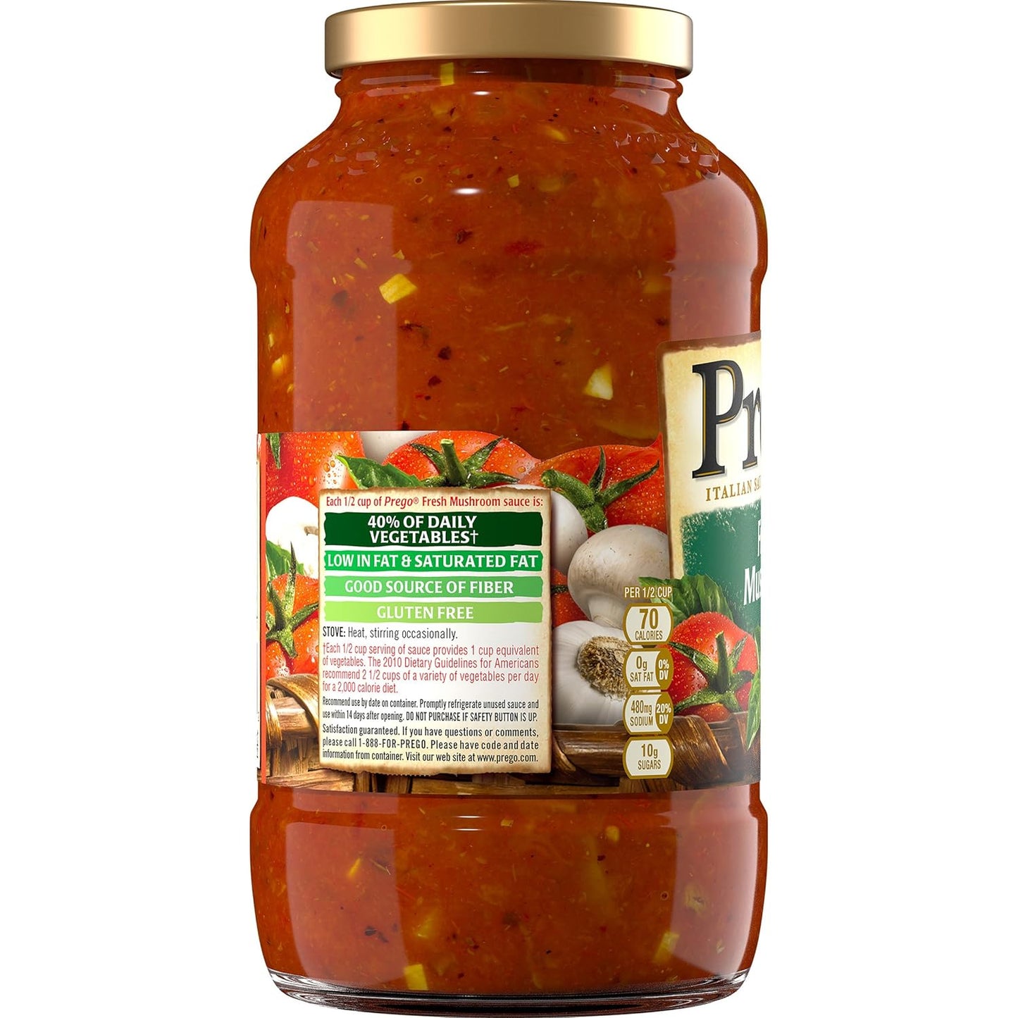 Prego Traditional Pasta Sauce, 45 oz Jar