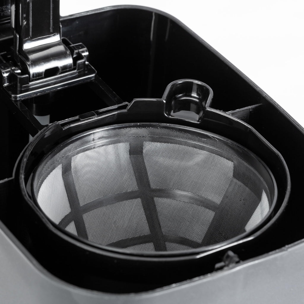 Amazon Basics 5 Cup Drip Coffee Maker, Coffee Machine with Glass Coffee Pot (0.8 Qt), Auto Shut-off, Auto Pause, Removable Filter Basket, Matte Black